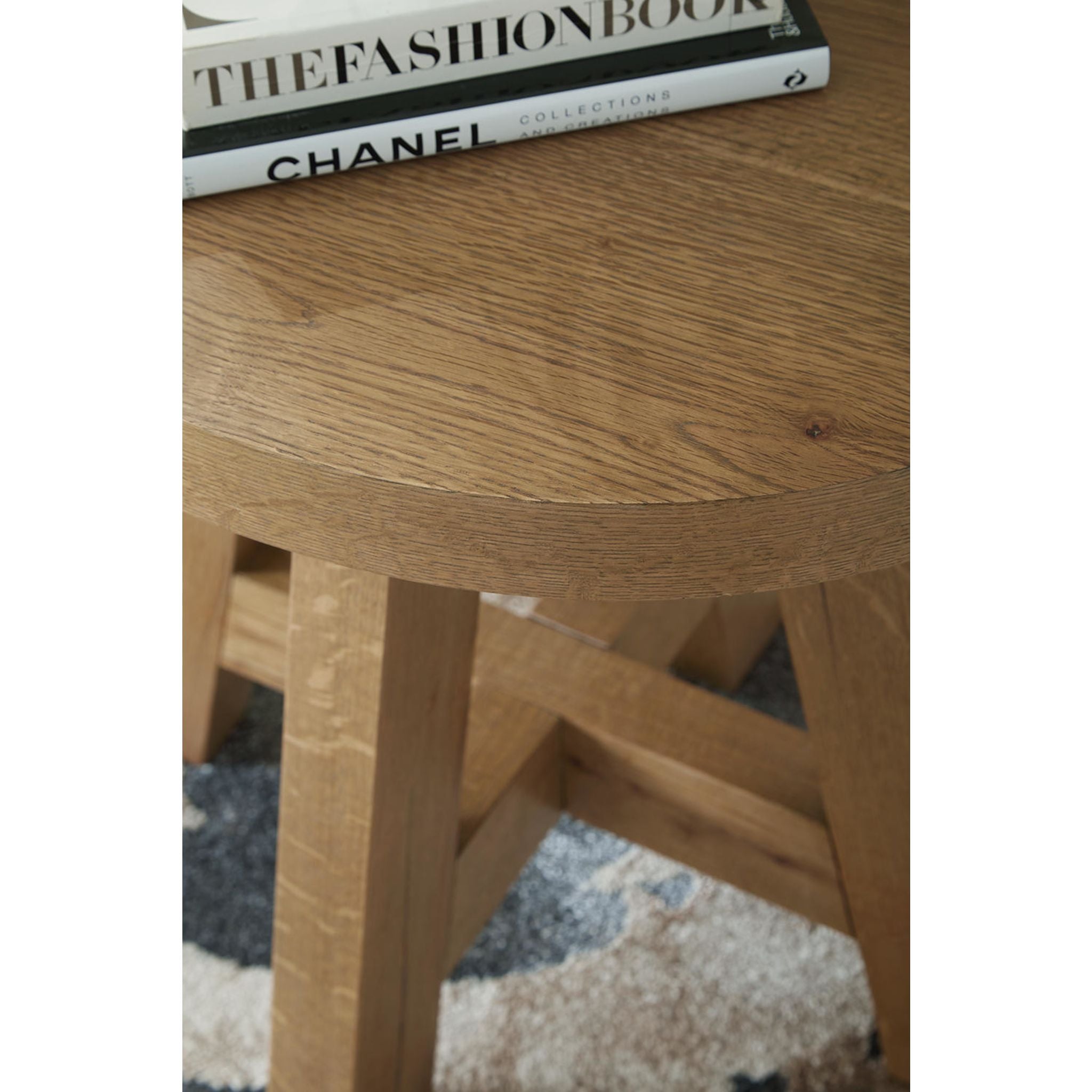 Brinstead End Table - Light Brown Wood Nightstand for Living Room, Bedroom & Office - Stylish Side Table with Storage Shelf