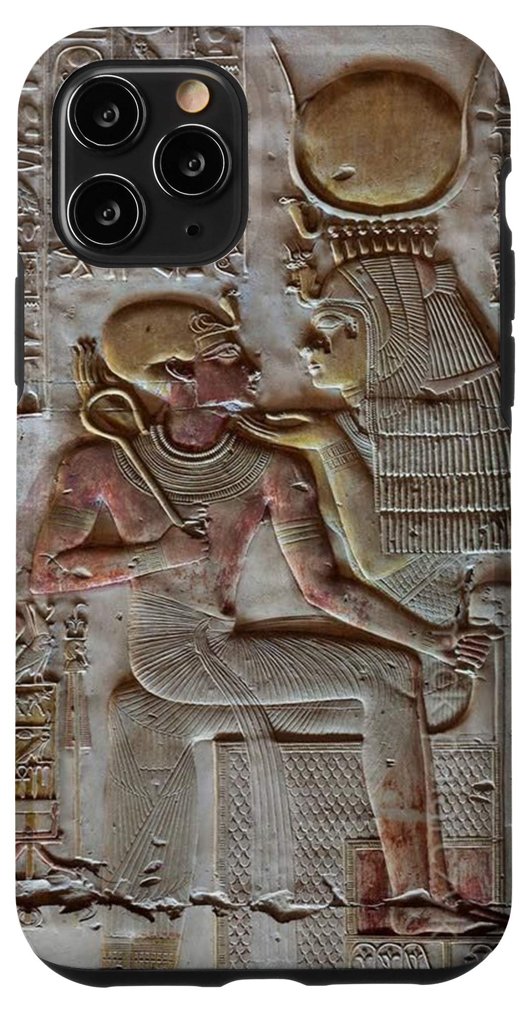 iPhone 11 Pro Case - Goddess Isis & Pharaoh Seti I Ancient Egyptian Design - Perfect for History Lovers & Mythology Enthusiasts