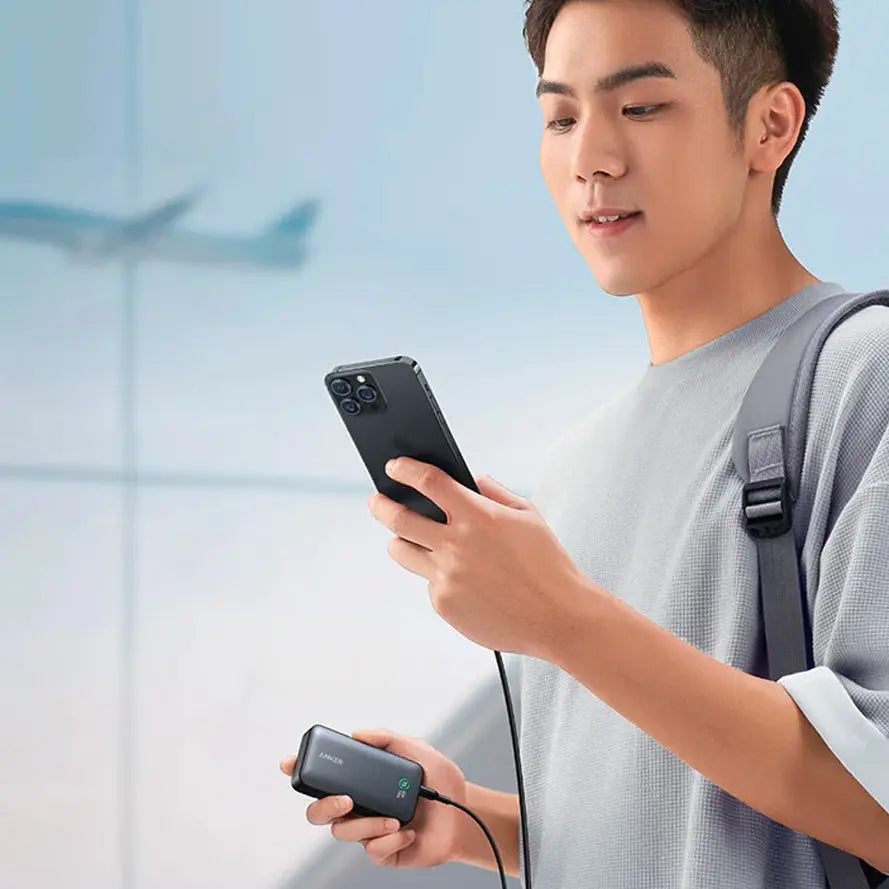 Anker PowerCore 533 10000mAh Portable Charger with 30W PD Fast Charging - Compact Power Bank for iPhone, Android, iPad, MacBook - Perfect for Travel, Camping & Emergency Backup