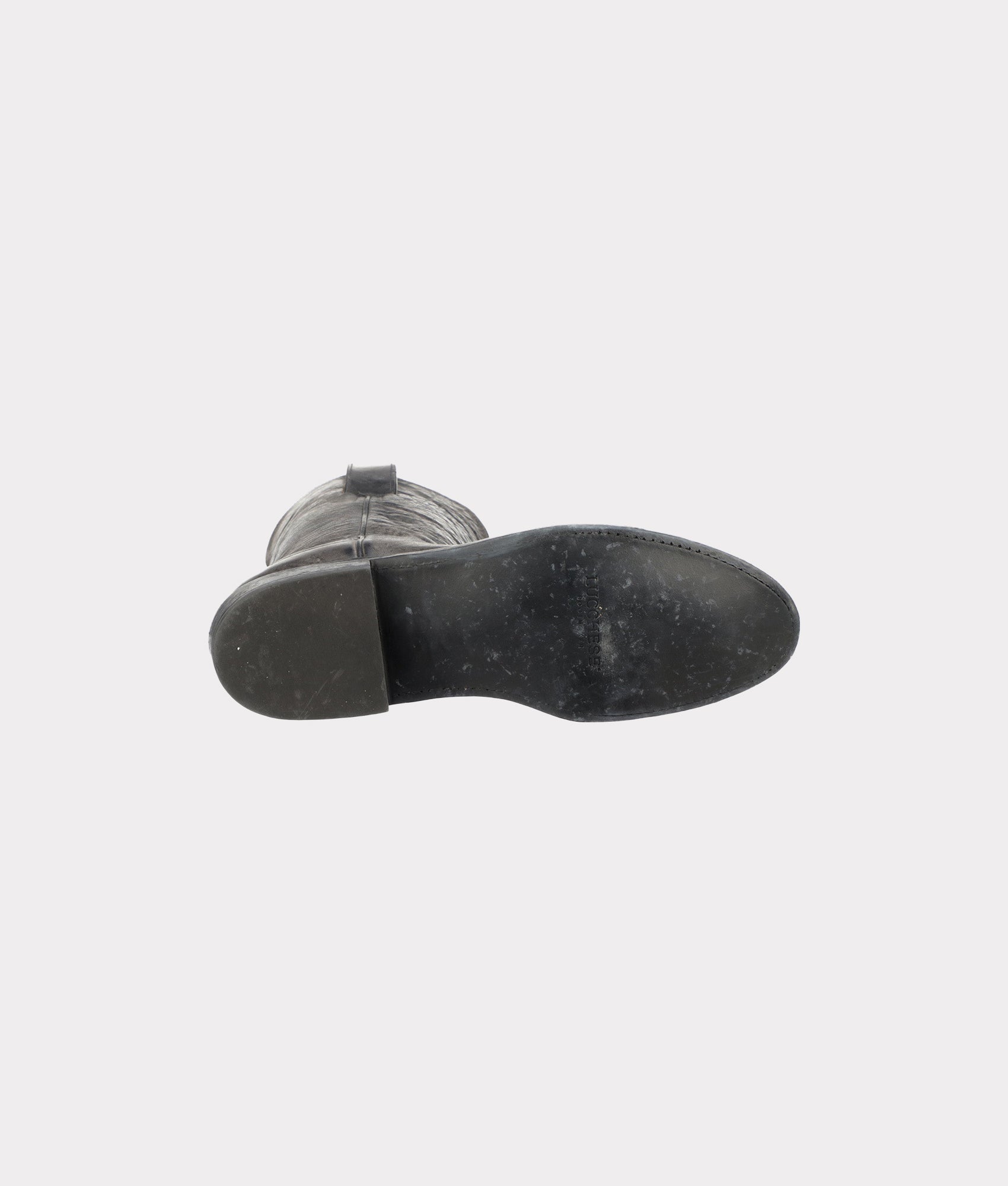 Leadville Roper Boots for Men - Premium Anthracite Leather Cowboy Boots for Western Riding, Country Style & Outdoor Work