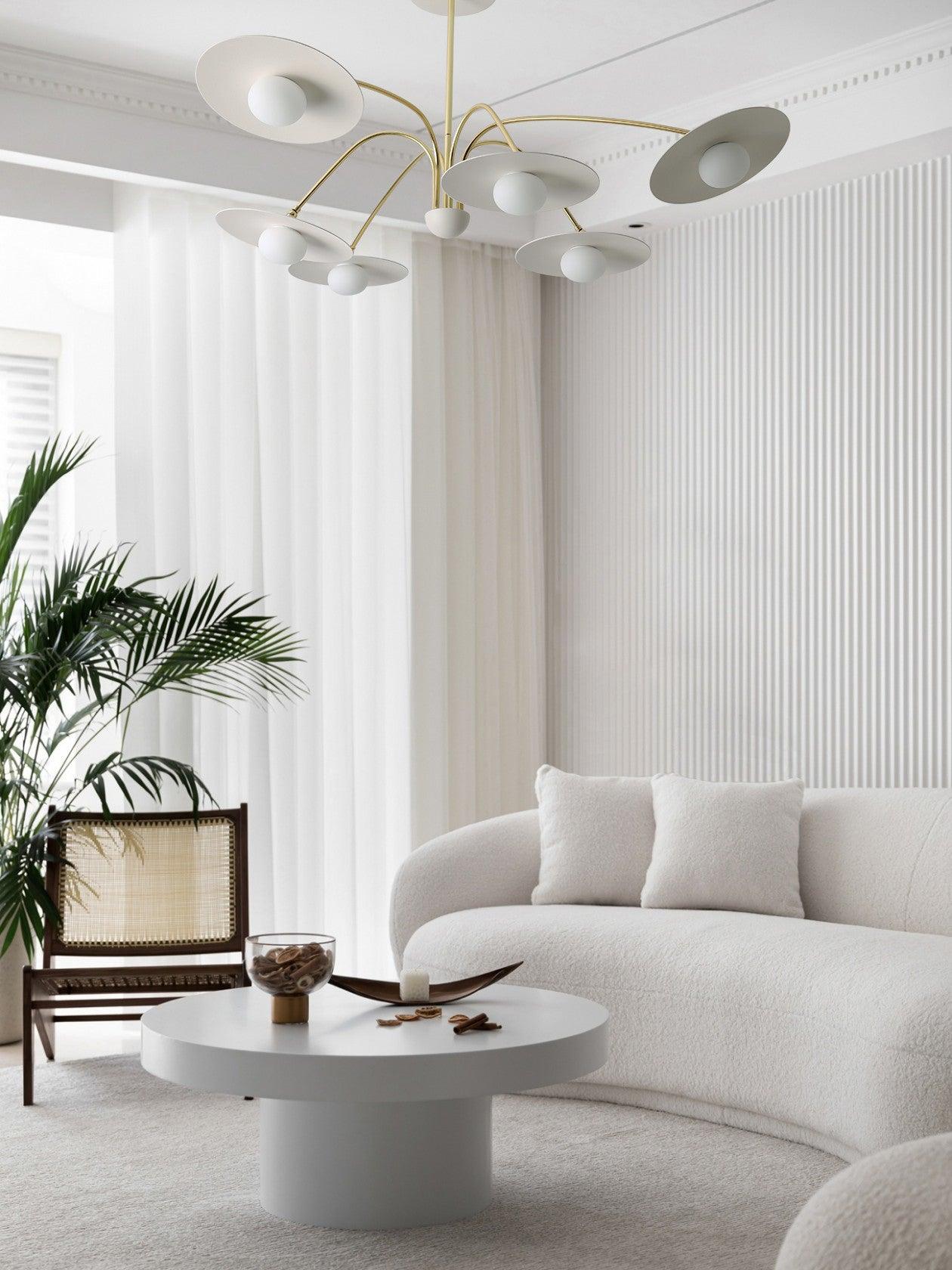 Elegant Champignon Chandelier - Modern Mushroom-Shaped Ceiling Light Fixture for Dining Room, Bedroom & Living Room Decor