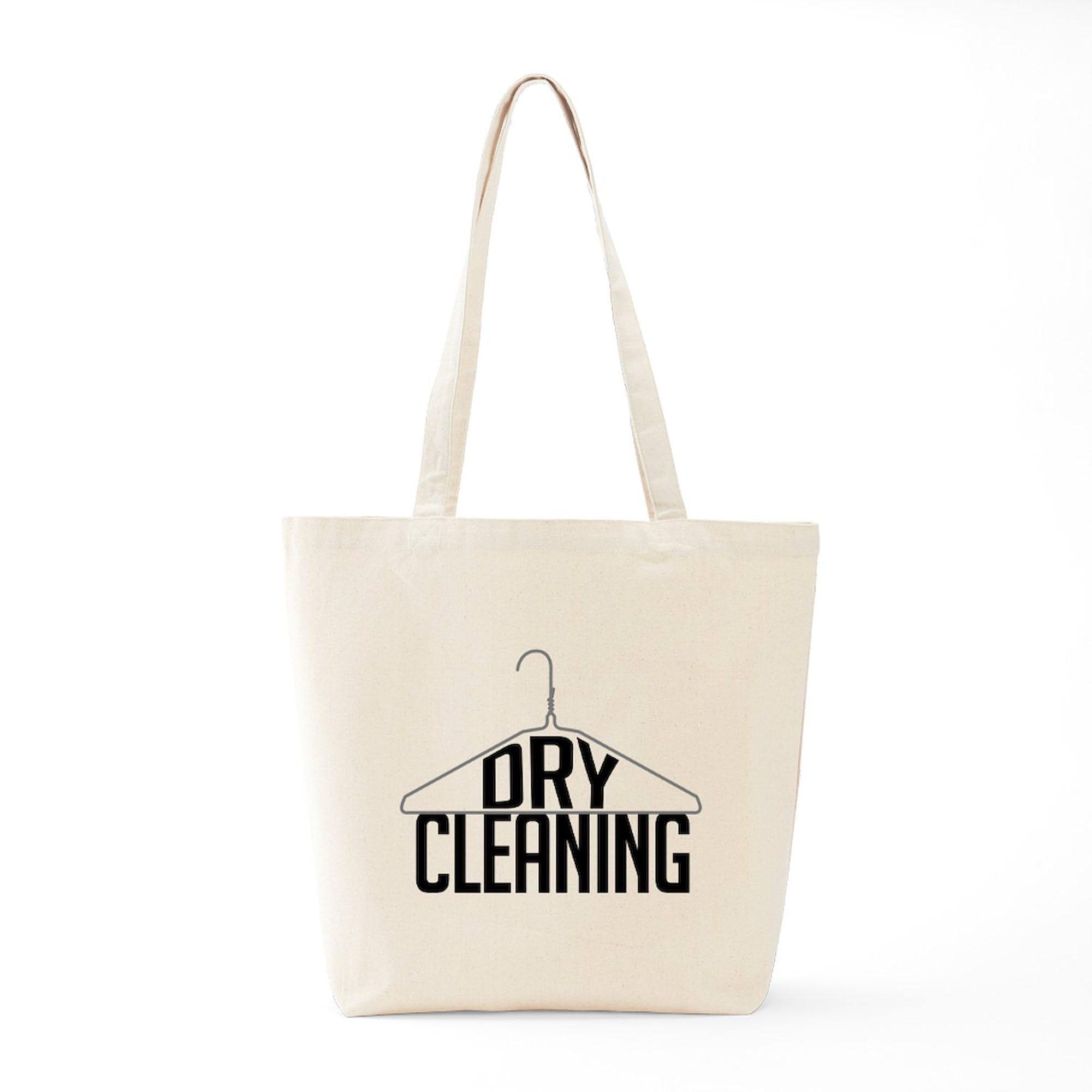 Eco-Friendly Natural Canvas Dry Cleaning Tote Bag - Reusable Shopping Bag for Laundry, Groceries & Beach Trips