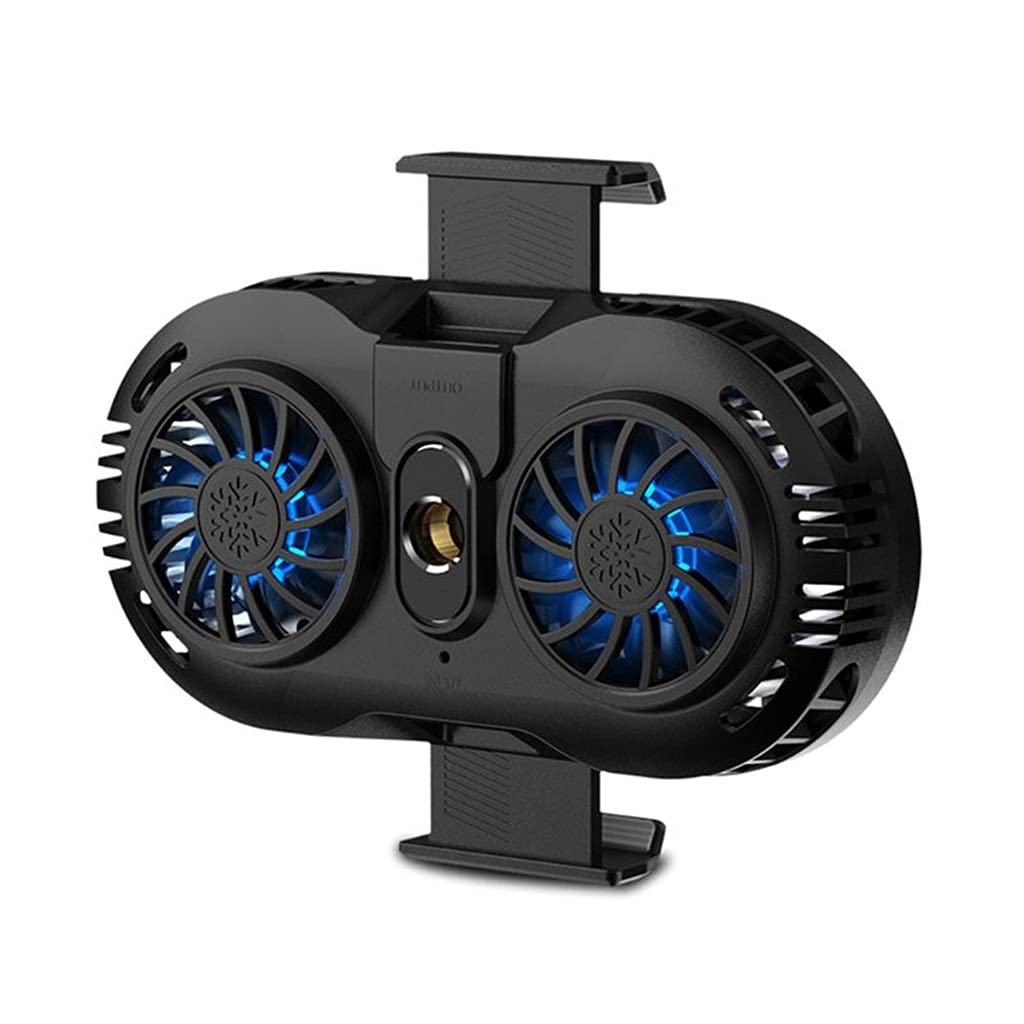 WYBFZTT-188 Universal Phone Cooler - Portable USB Gaming Phone Radiator with Rapid Cooling Fan for iPhone Samsung Android - Black | Perfect for Mobile Gaming & Long Streaming Sessions