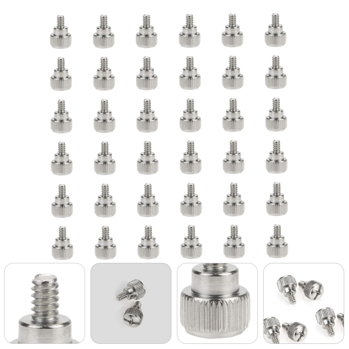 Gatuida 100pcs Computer Case Screws Replacement Kit - Anti-Deformation, Durable PC Build Screws for Desktop Tower Assembly & Hardware Repair
