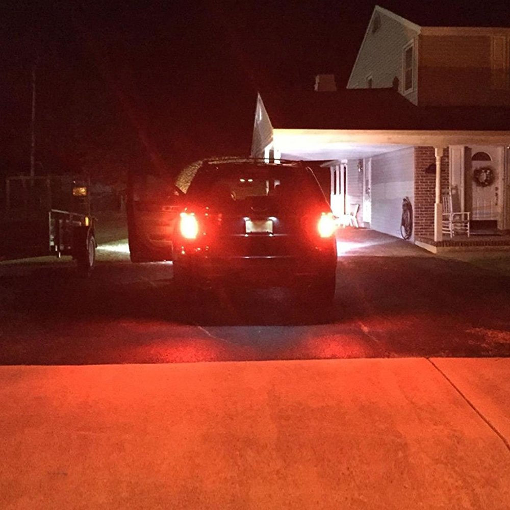 1156 1141 1003 7506 BA15S LED Bulbs - Super Bright 1000 Lumens, 12-24V Red LED Light Bulbs for RV, Camper, Car, Truck - Replacement for Interior Lights, Tail Brake Lights, Turn Signals, Parking Lights (4-Pack) - Perfect for Night Driving & Vehicle Safety