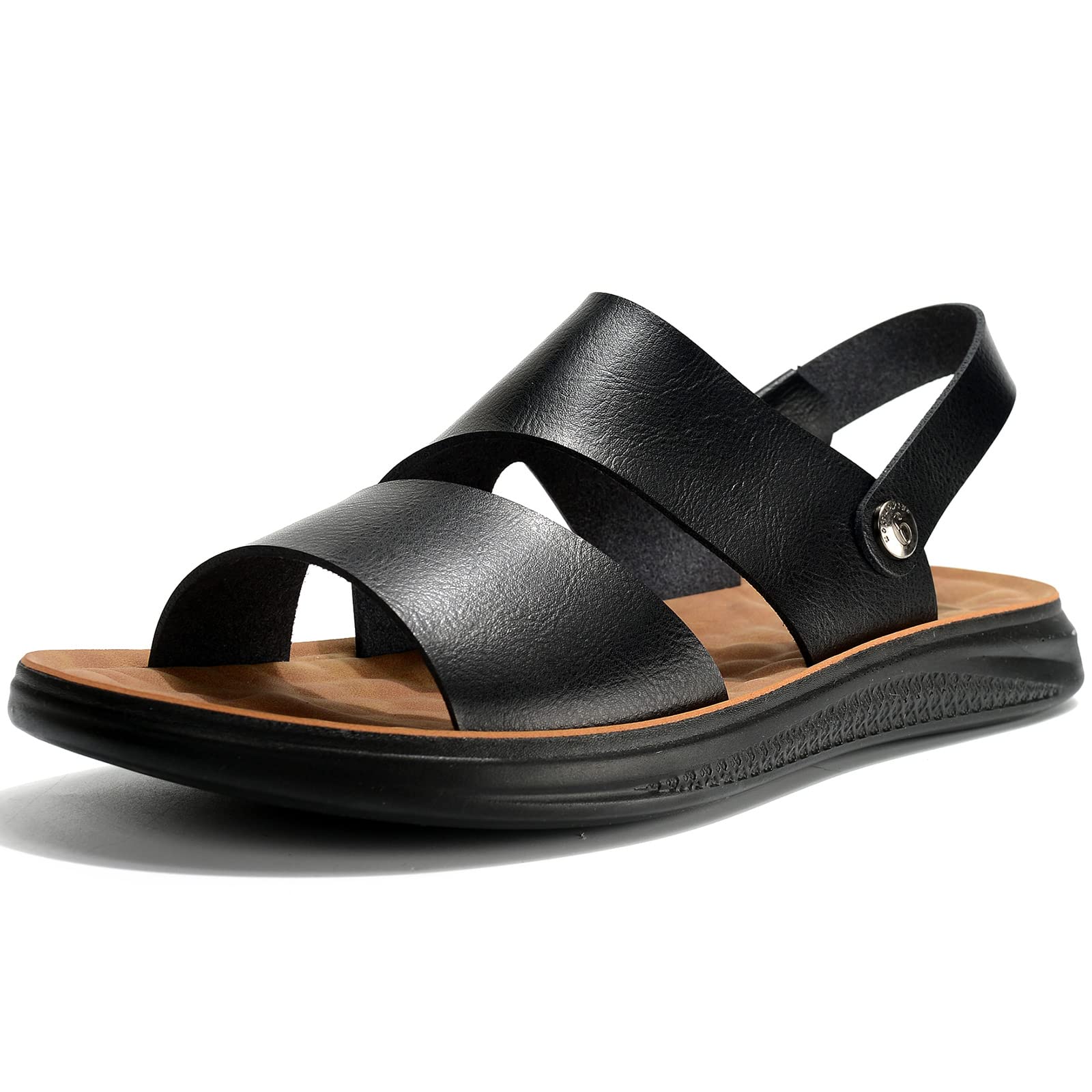 ETLieren Men's Orthotic Slides - Ultralight Soft Cushioning Sport Sandals with Plantar Fasciitis Arch Support - All Season Indoor/Outdoor Slippers for Walking, Running & Recovery