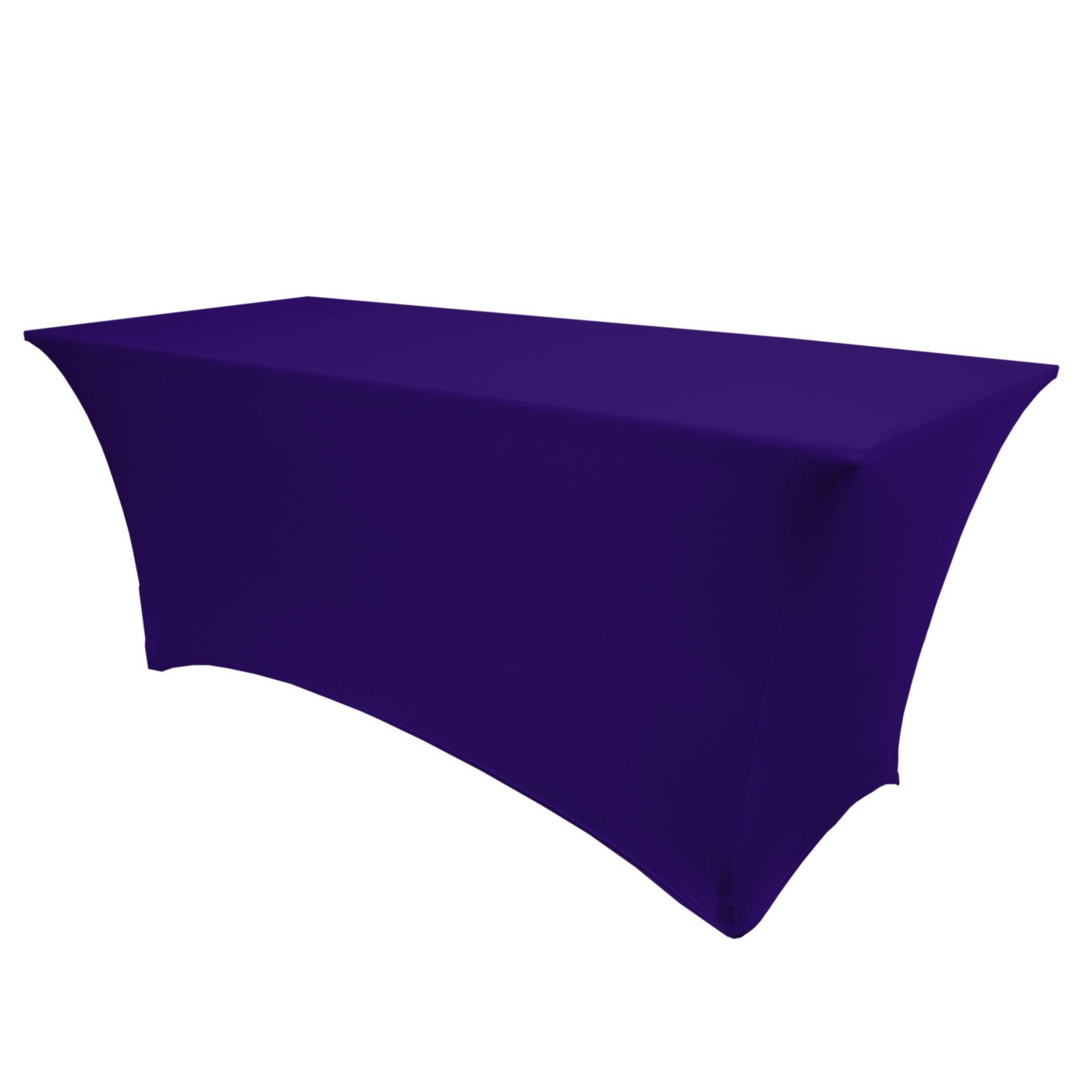 Premium 8 ft Spandex Table Cover - Stretchable Fitted Cloth for 24x96 Inch Banquet & Folding Tables (42