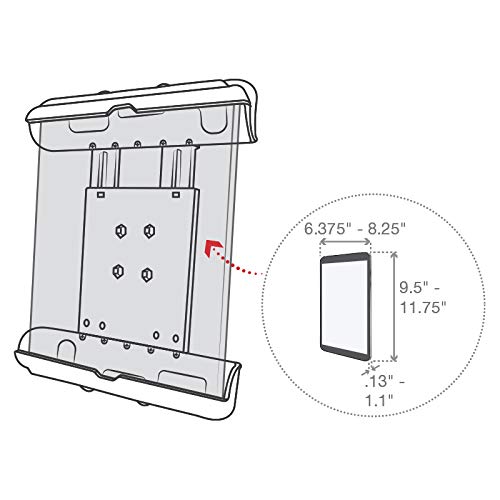 RAM Mounts RAM-HOL-TAB17U Tab-Tite Tablet Holder for Apple iPad Gen 1-4 with Case | Compatible with RAM B 1