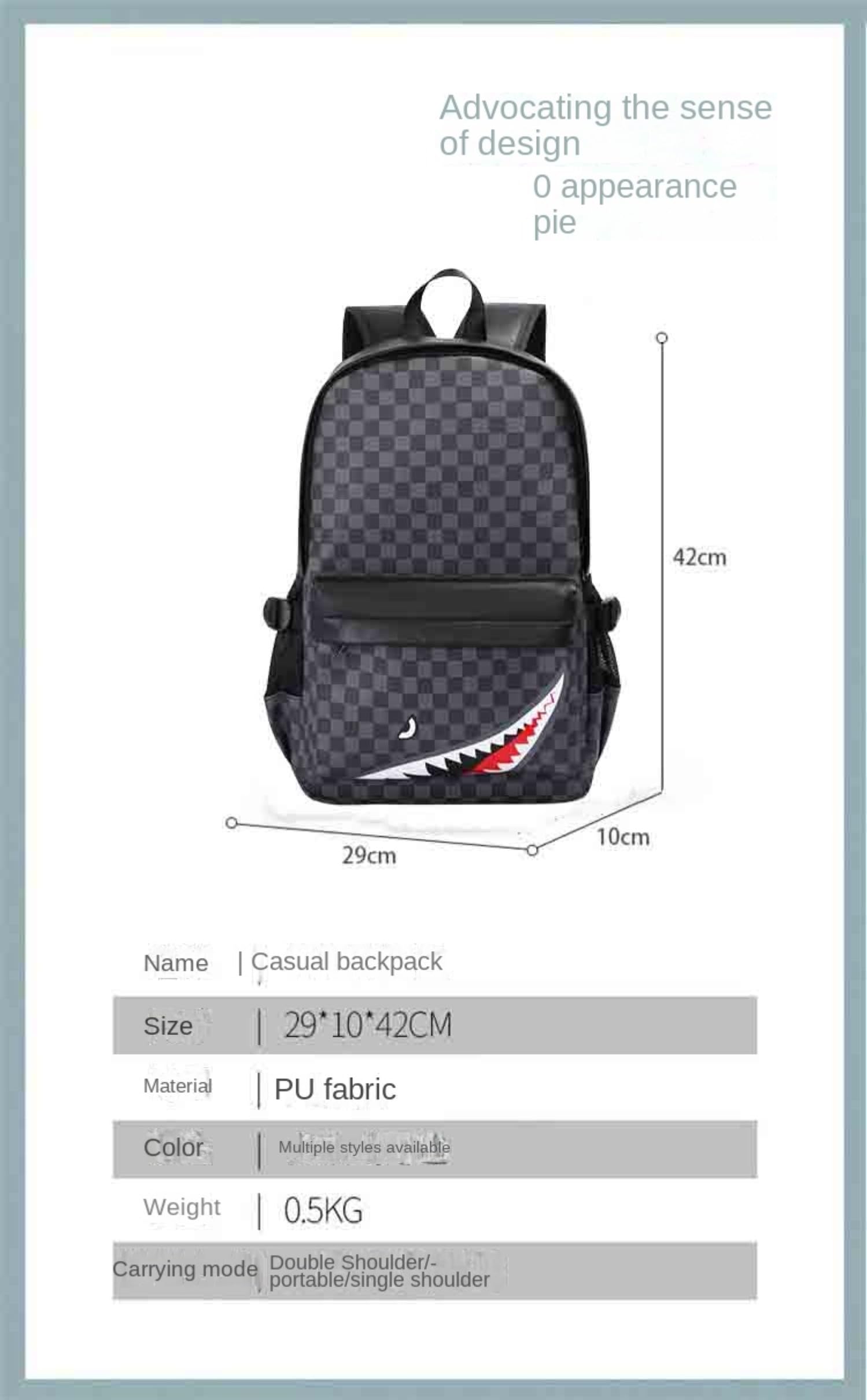 Stylish PU Leather 15.6 Inch Laptop Backpack for Men & Women - Water-Resistant Casual School, College, Business & Travel Backpack with Multiple Pockets - Perfect for Work, Commuting and Daily Use