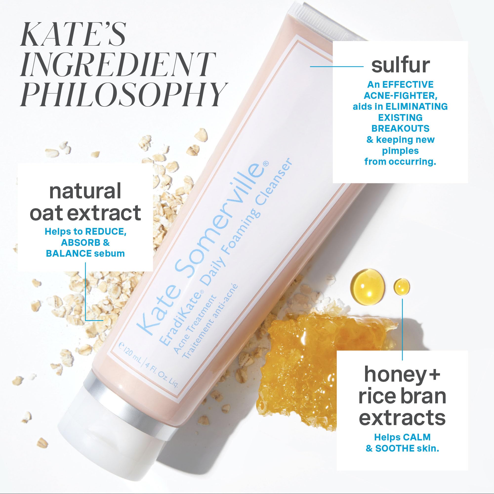 Kate Somerville Breakout Dream Team: EradiKate 3% Sulfur Daily Foaming Cleanser for Acne Treatment (4 oz) & Mega-A Skin Transforming Anti-Aging Serum with Retinal (1 oz) - Perfect for Daily Skincare Routine and Fighting Acne + Wrinkles