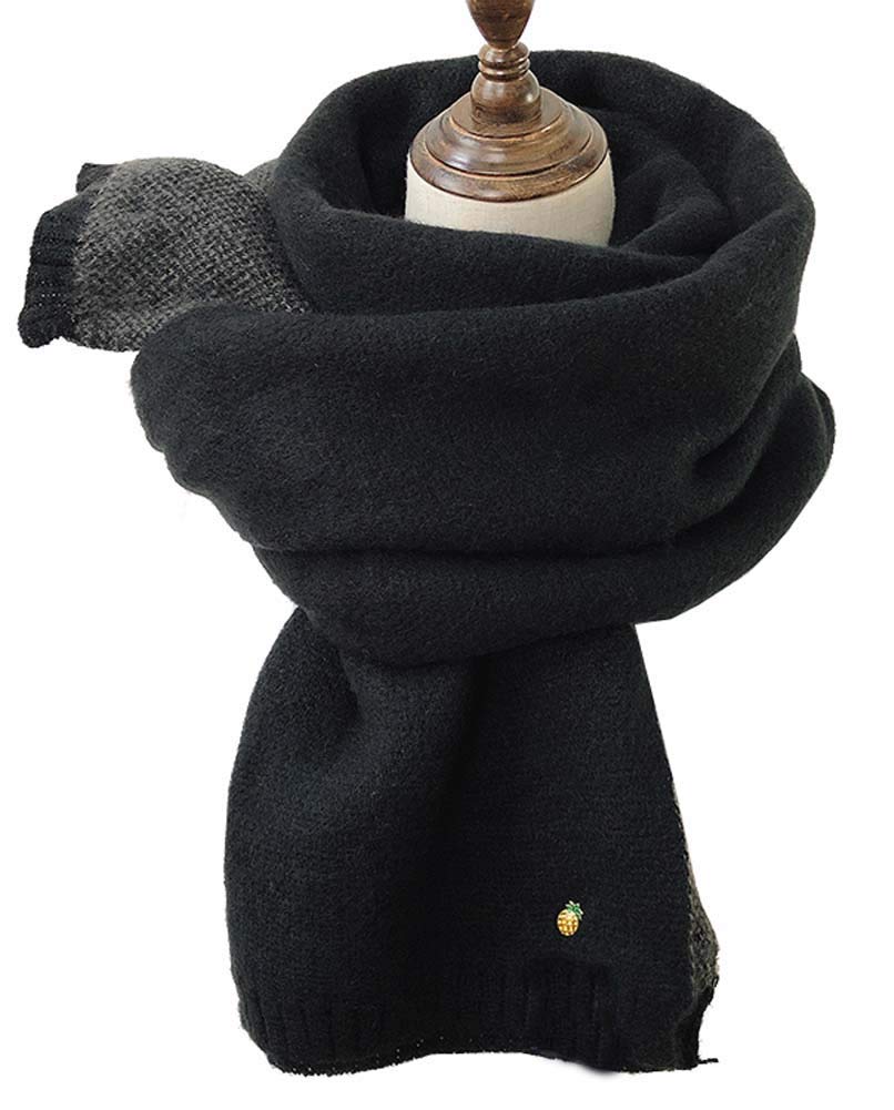 DRAGON SONIC Women's Winter Scarf - Extra Long, Thick & Soft Warm Scarf for Cold Weather - Black - Perfect for Outdoor Activities, Travel & Fashion Accessories