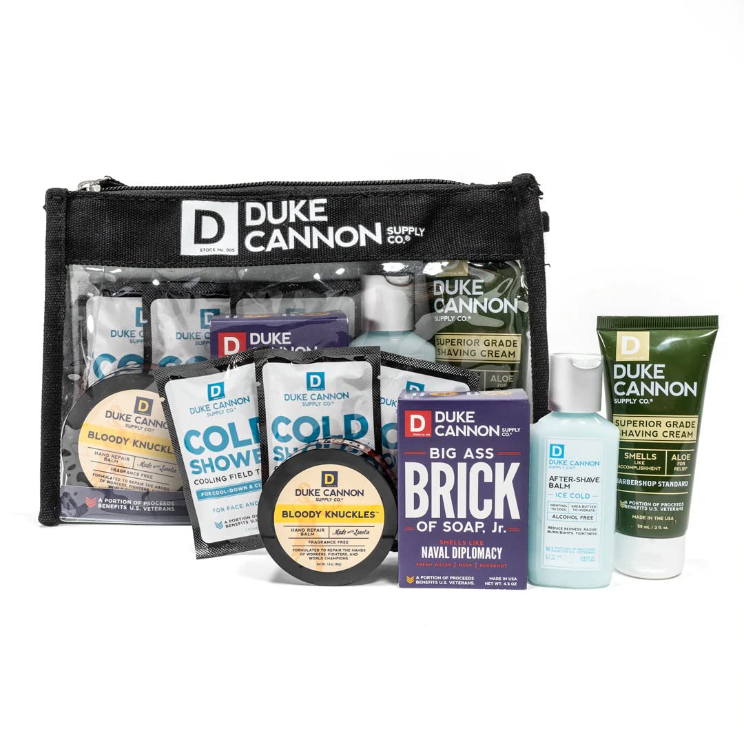 Premium Travel Kit for Men - Essential Grooming & Toiletry Set for Business Trips, Vacations & Gym - Includes Shaving, Skincare & Hair Care Accessories