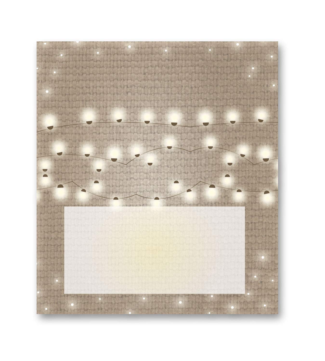 Stonehouse Collection Rustic Burlap Place Cards - 25 Elegant Wedding Seating Name Tags for Bridal Showers, Dinner Parties & Special Events - Perfect for Table Settings and Guest Seating Arrangements