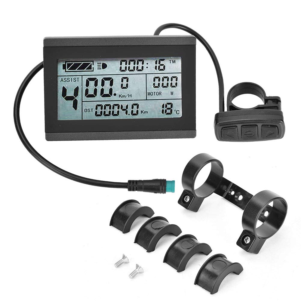 YUUGAA Bicycle Speedometer - Waterproof LCD Electric Bike Odometer with Connector for Cycling & Mountain Bikes - Perfect for Commuting, Fitness Tracking & Outdoor Adventures