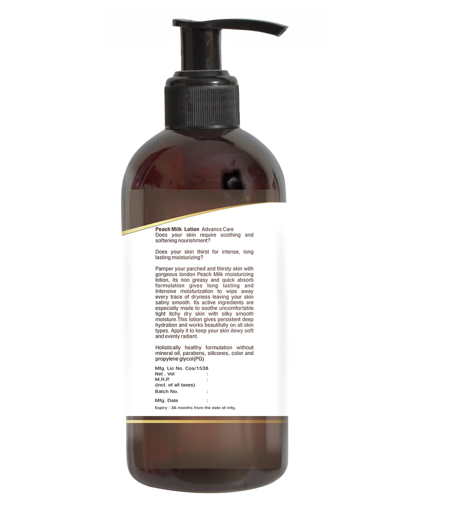 BeautyYes Chocolate Body Lotion & Peach Milk Body Lotion Combo - 2 Pack (1 Liter Each) - Hydrating & Nourishing Moisturizer for Dry Skin - Perfect for Daily Use & Gift Giving