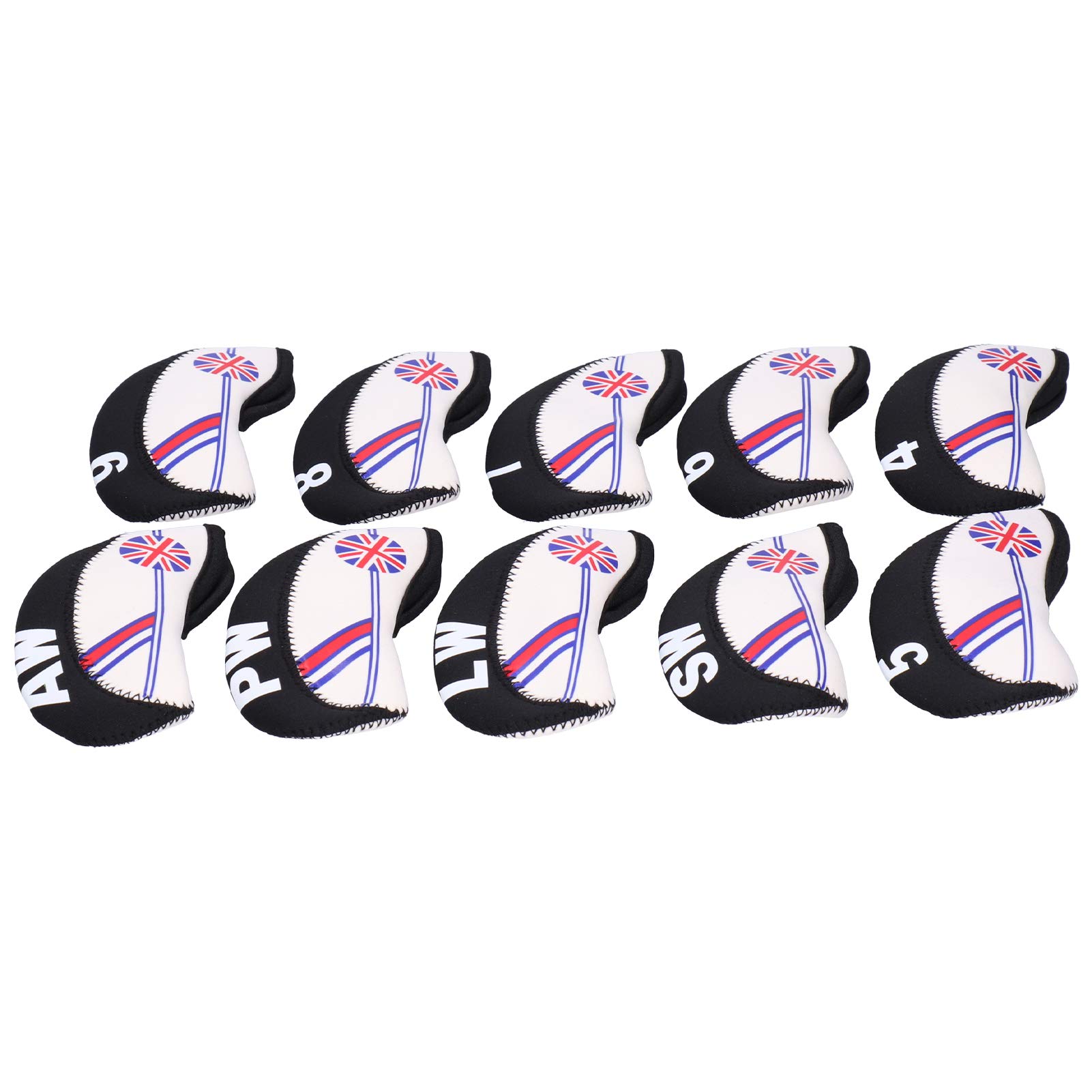 Premium Golf Club Headcover Set - Clearly Marked with Serial Numbers for Easy Identification | Durable & Protective Golf Head Sleeves for Drivers, Woods & Irons | Perfect for Golf Course Protection & Travel Storage