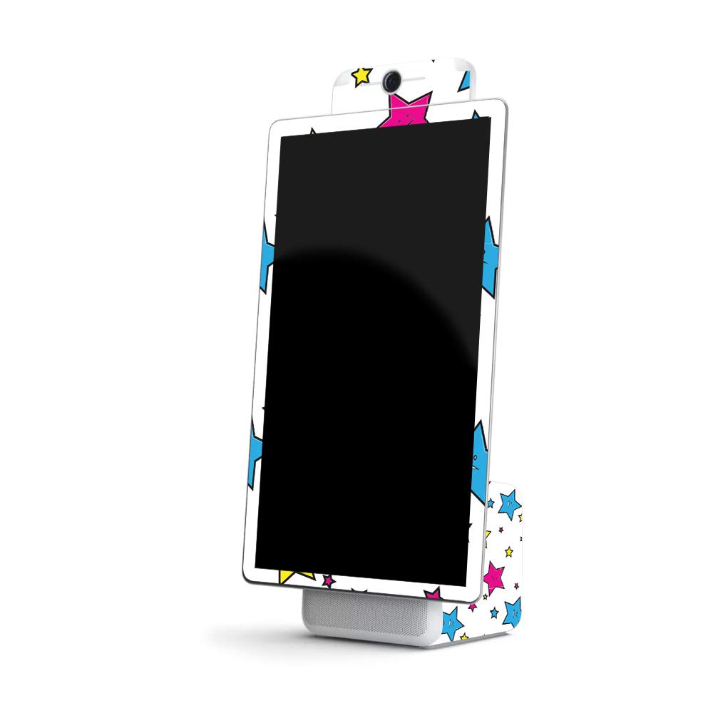 MightySkins Vinyl Decal Wrap Cover for Facebook Portal+ - Smiley Stars Design | Protective & Durable Skin | Easy to Apply & Remove | Made in USA | Perfect for Home, Office & Video Calls