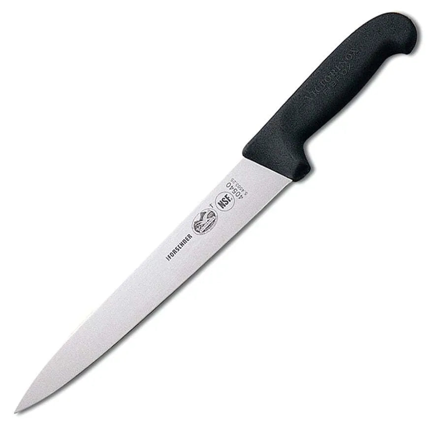 Victorinox Swiss Army 7-Inch Straight Edge Pointed Slicer Knife - High Carbon Stainless Steel Blade for Professional Chefs & Home Cooking - Perfect for Slicing Meat, Vegetables & Fruits