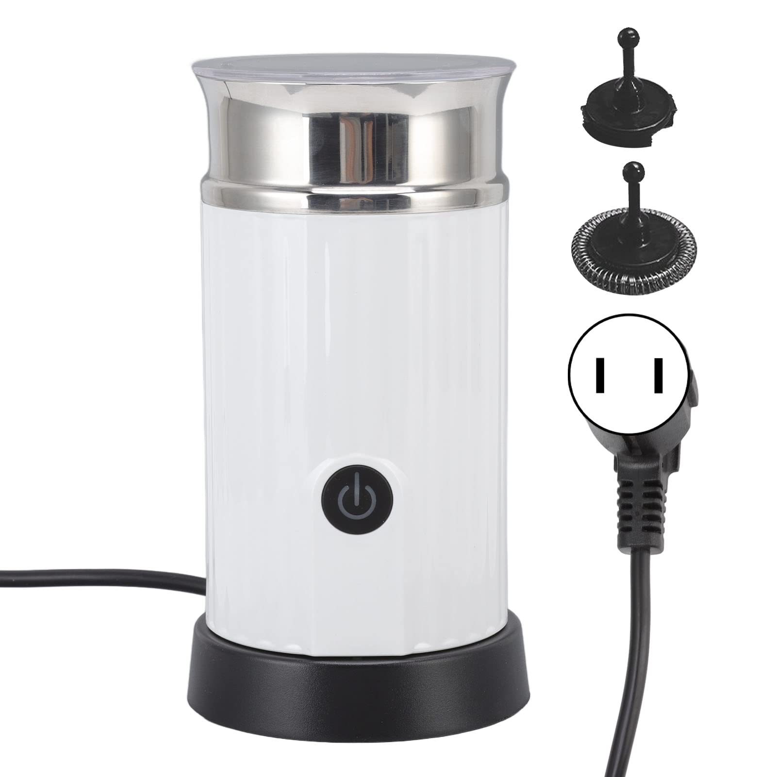 240ml Electric Milk Frother - Automatic Hot & Cold Milk Foam Maker for Latte, Cappuccino, Coffee, Hot Chocolate - Perfect for Home Baristas & Coffee Lovers (Ideal for Morning Coffee, Afternoon Tea & Dessert Making)