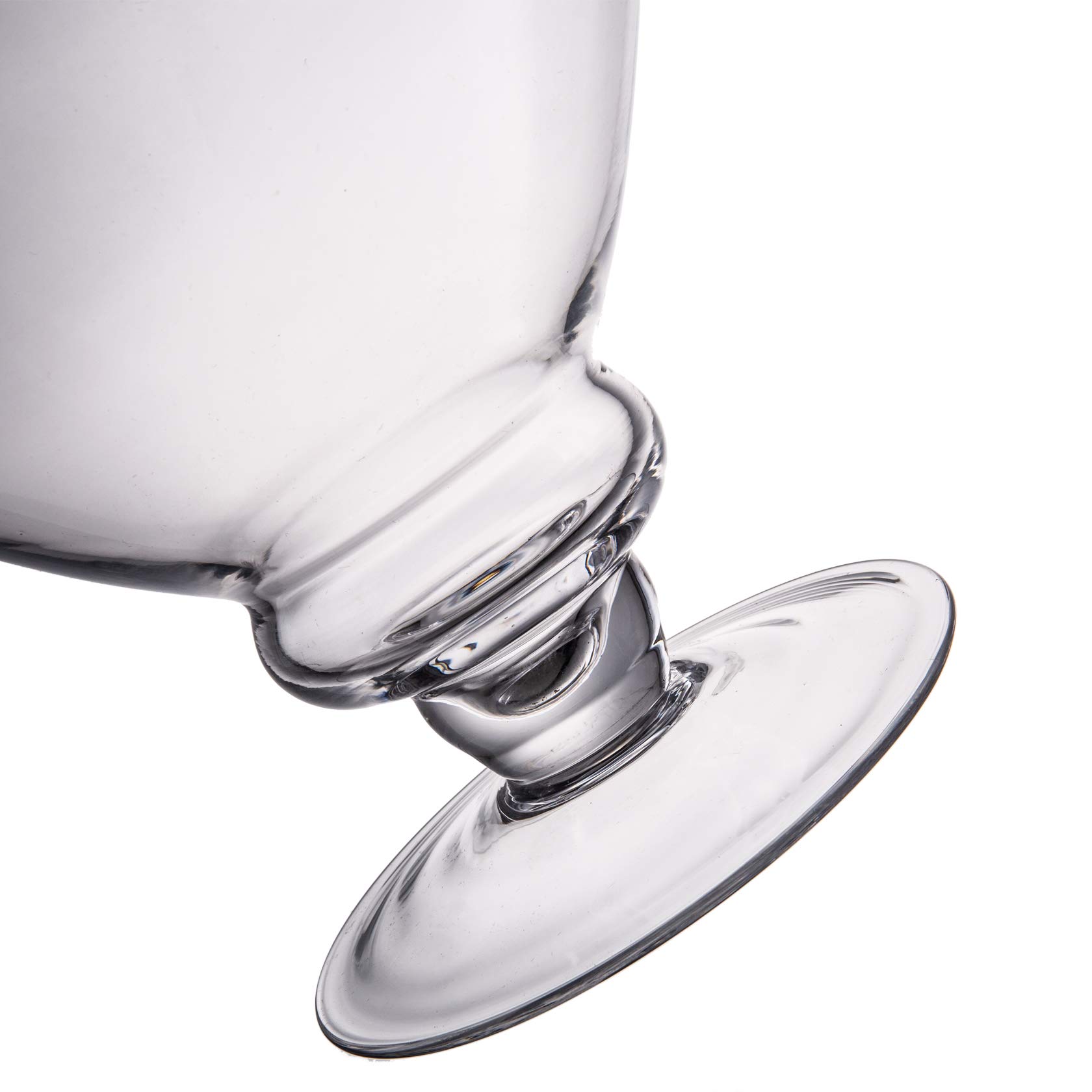 Premium Diamond Star Large Clear Glass Apothecary Jars - 15