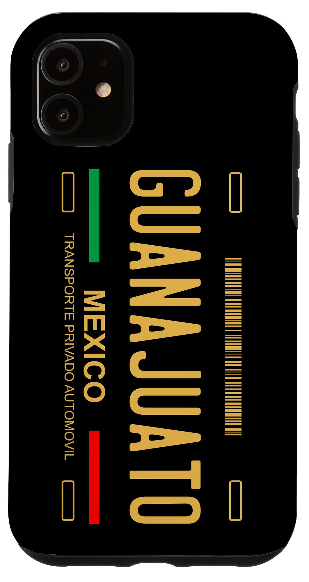 iPhone 11 Custom Guanajuato License Plate Phone Case - Durable Protective Cover with Unique Mexican Design - Perfect for Travelers & Car Enthusiasts