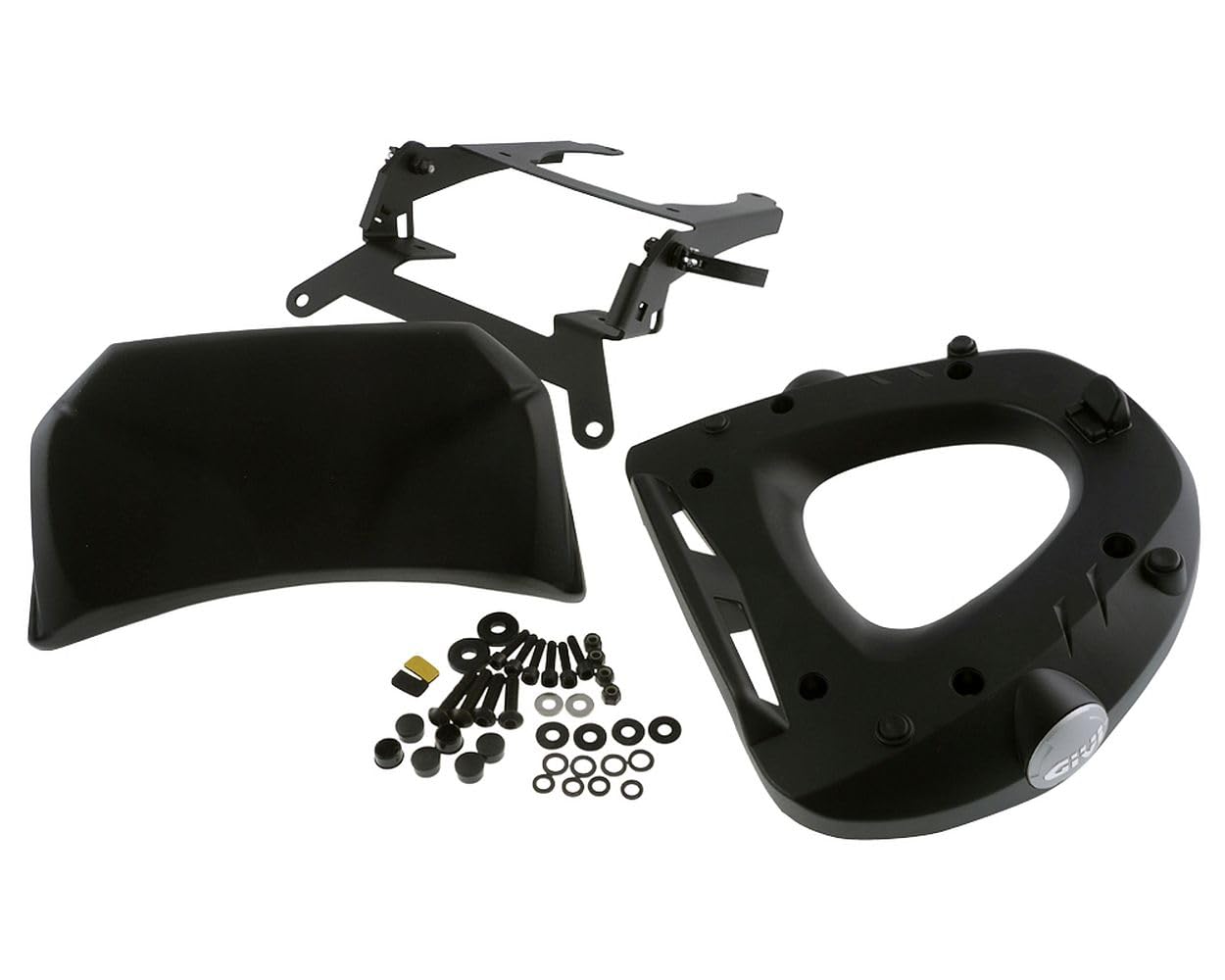 GIVI SR134M Motorcycle Top Box Rack - Universal Rear Luggage Carrier for Touring & Commuting - Fits Most Bikes for Secure Storage on Road Trips