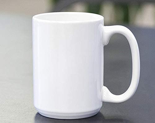 QOMOLANGMA 15 oz Sublimation Blank Ceramic Coffee Mugs - 36 Pack White Mugs for Custom Printing, Bulk Wholesale - Perfect for DIY Gifts, Office Use & Coffee Shops