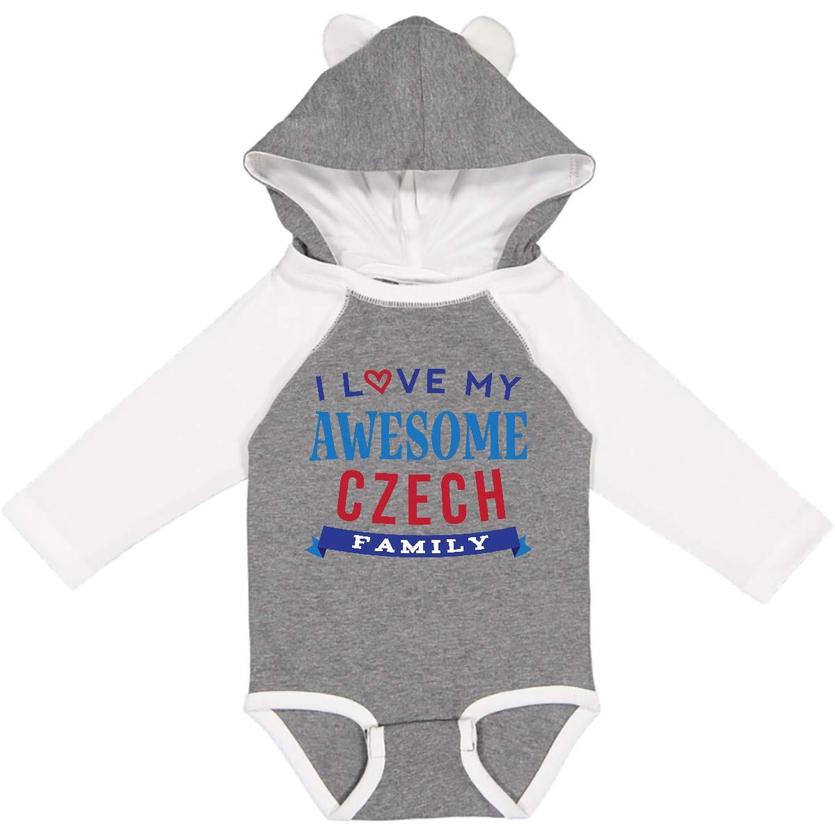 Inktastic Czech Family Reunion Long Sleeve Baby Bodysuit - Soft & Comfortable Outfit for Family Gatherings, Holidays & Photo Shoots