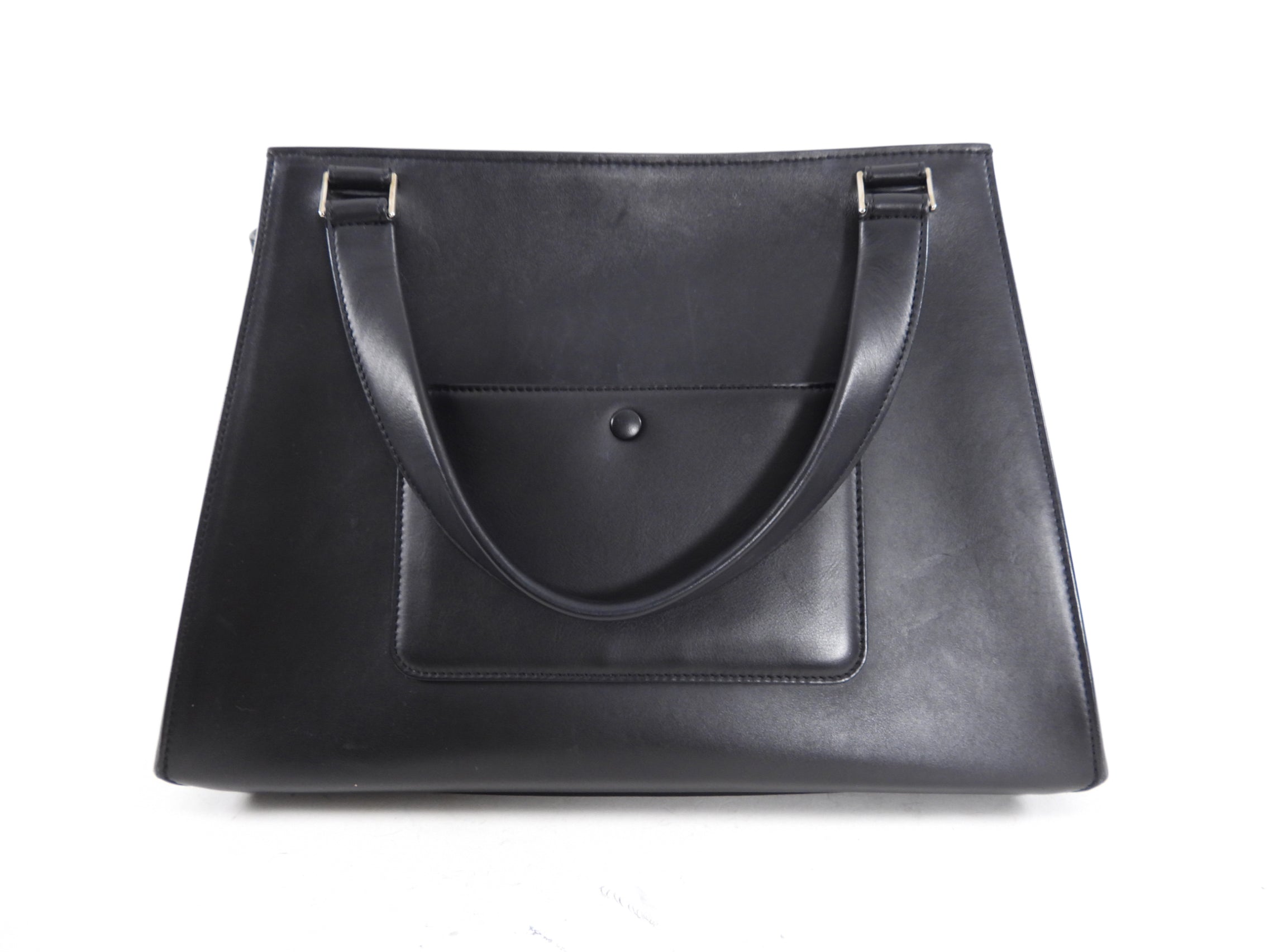 Celine Blue Pony Hair & Black Leather Trim Shoulder Bag - Luxury Crossbody Purse for Women, Perfect for Evening Parties & Date Nights
