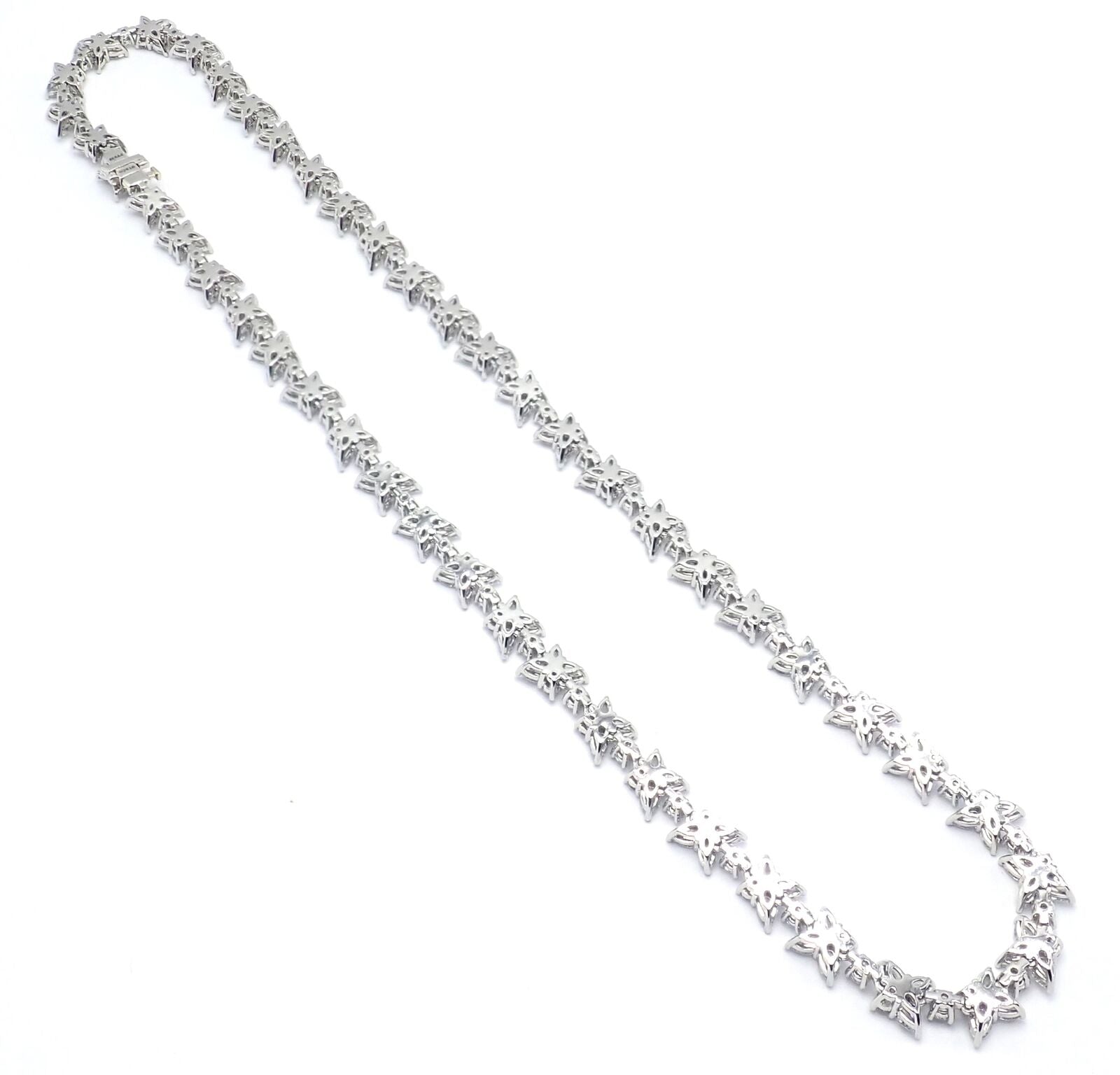 Authentic Tiffany & Co Victoria Platinum 15.83ct Diamond Cluster Necklace | Luxury Diamond Jewelry for Women | Perfect for Weddings, Anniversaries & Special Occasions