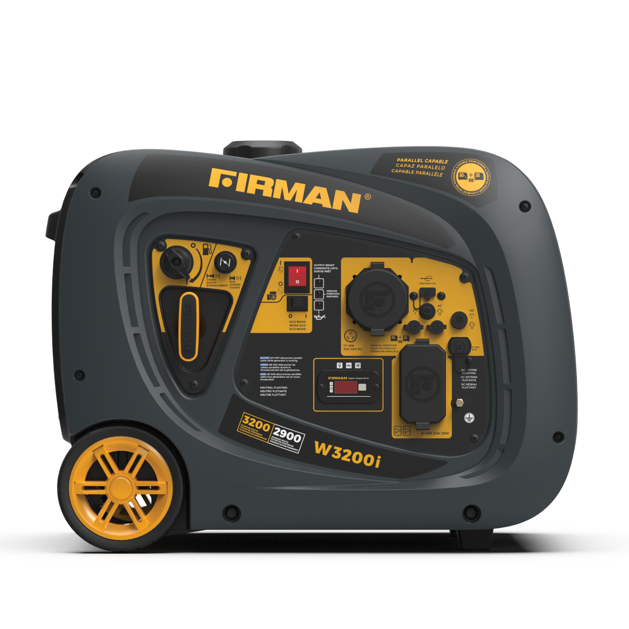Refurbished 3200W Gas Inverter Generator with Recoil Start - Perfect for Camping, Home Backup Power & Outdoor Events