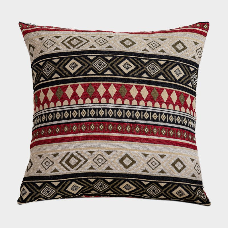 Geometric Pattern Chenille Throw Pillow for Couch - Bohemian Decorative Sofa Pillows - Extra Large Modern Decorative Throw Pillows for Living Room, Bedroom & Home Decor