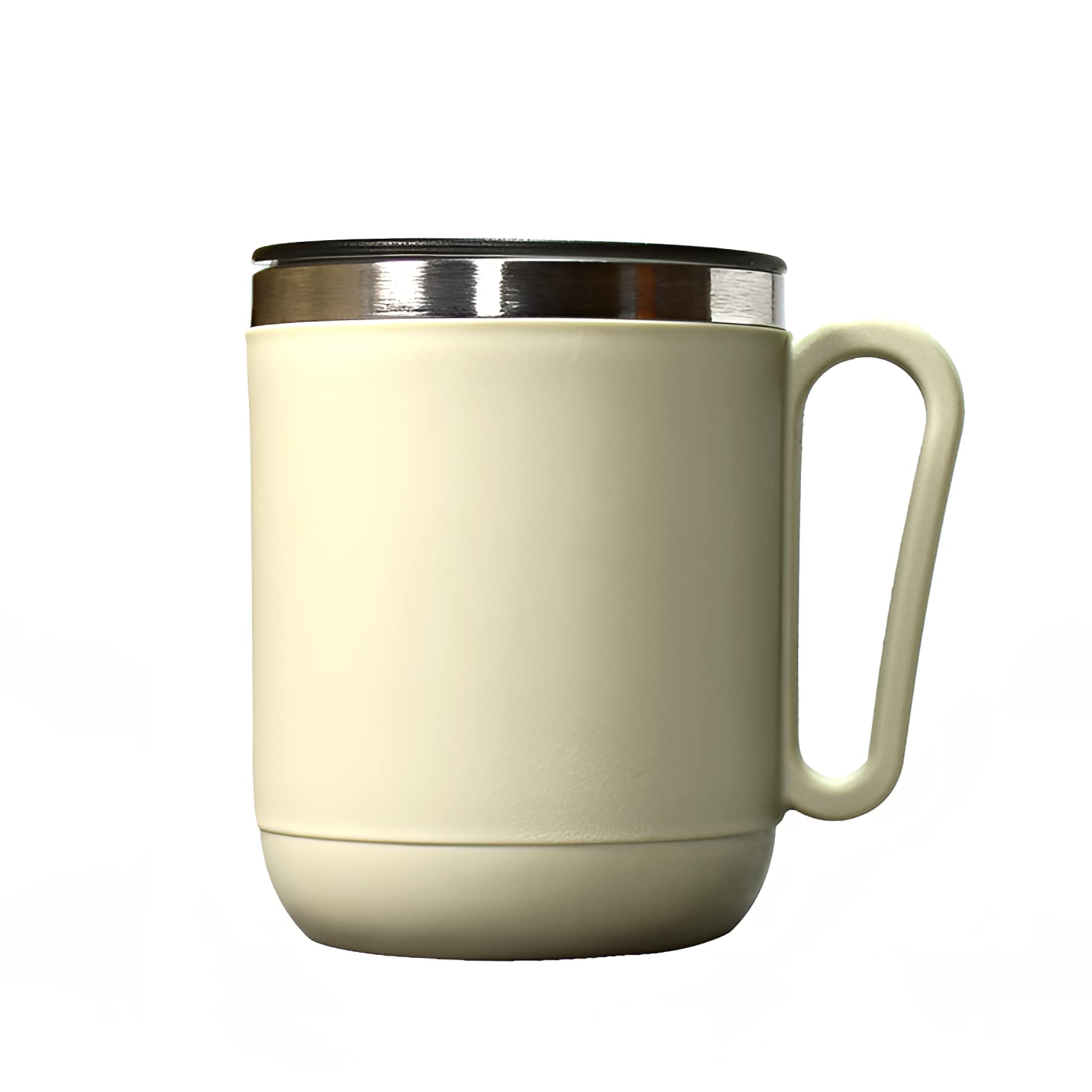 GANESH N-Joy Unbreakable Stainless Steel Travel Mug with Leak-Proof Lid - 400ml Insulated Coffee Thermos for Hot Tea, Cold Drinks & Milk - Perfect for Office, Camping & Car Commute