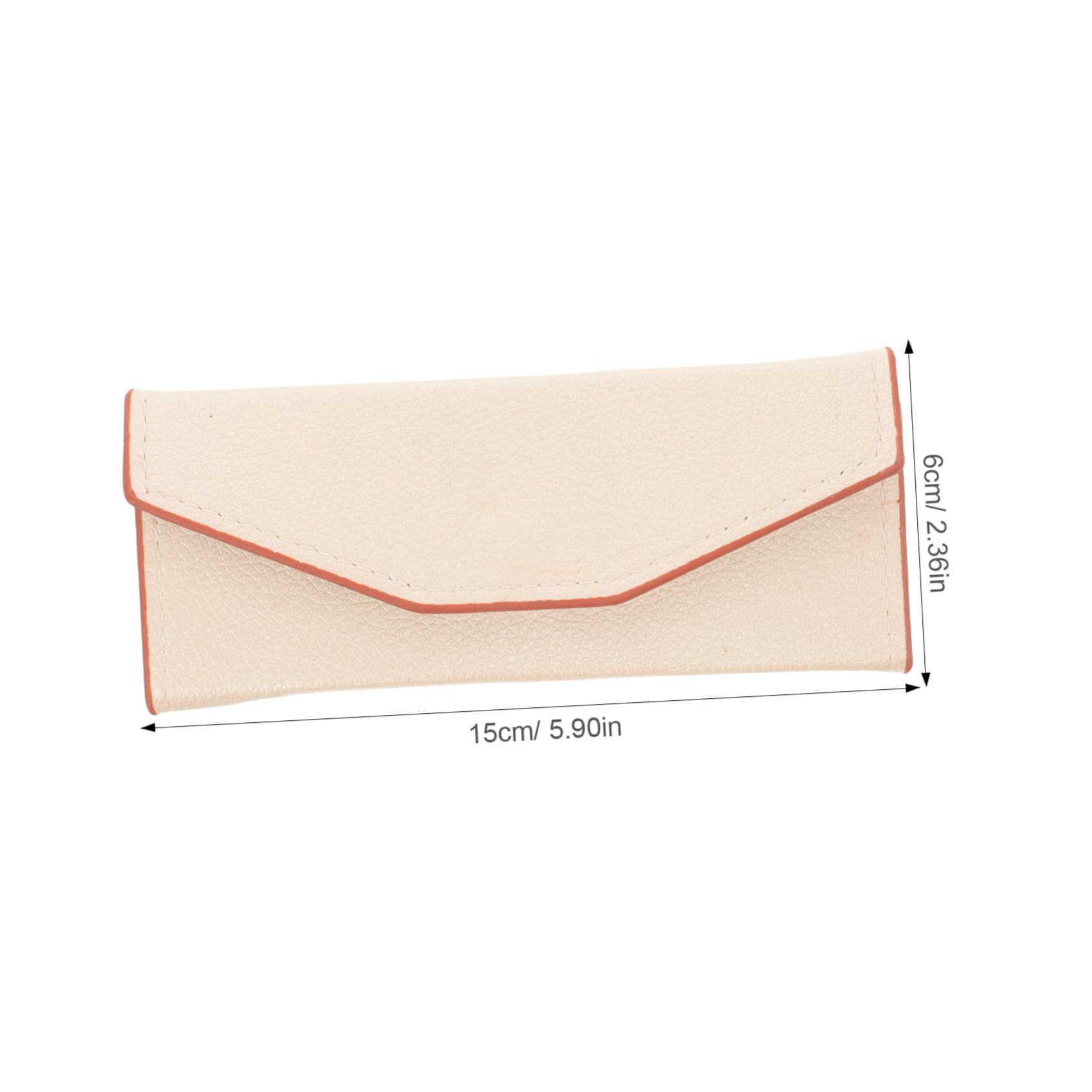 Baluue Elegant Eyelash Extension Tweezer Travel Case - White Empty Storage Pouch for Lash Tools (15x6.5cm) - Perfect for Salon Professionals & On-the-Go Makeup Artists