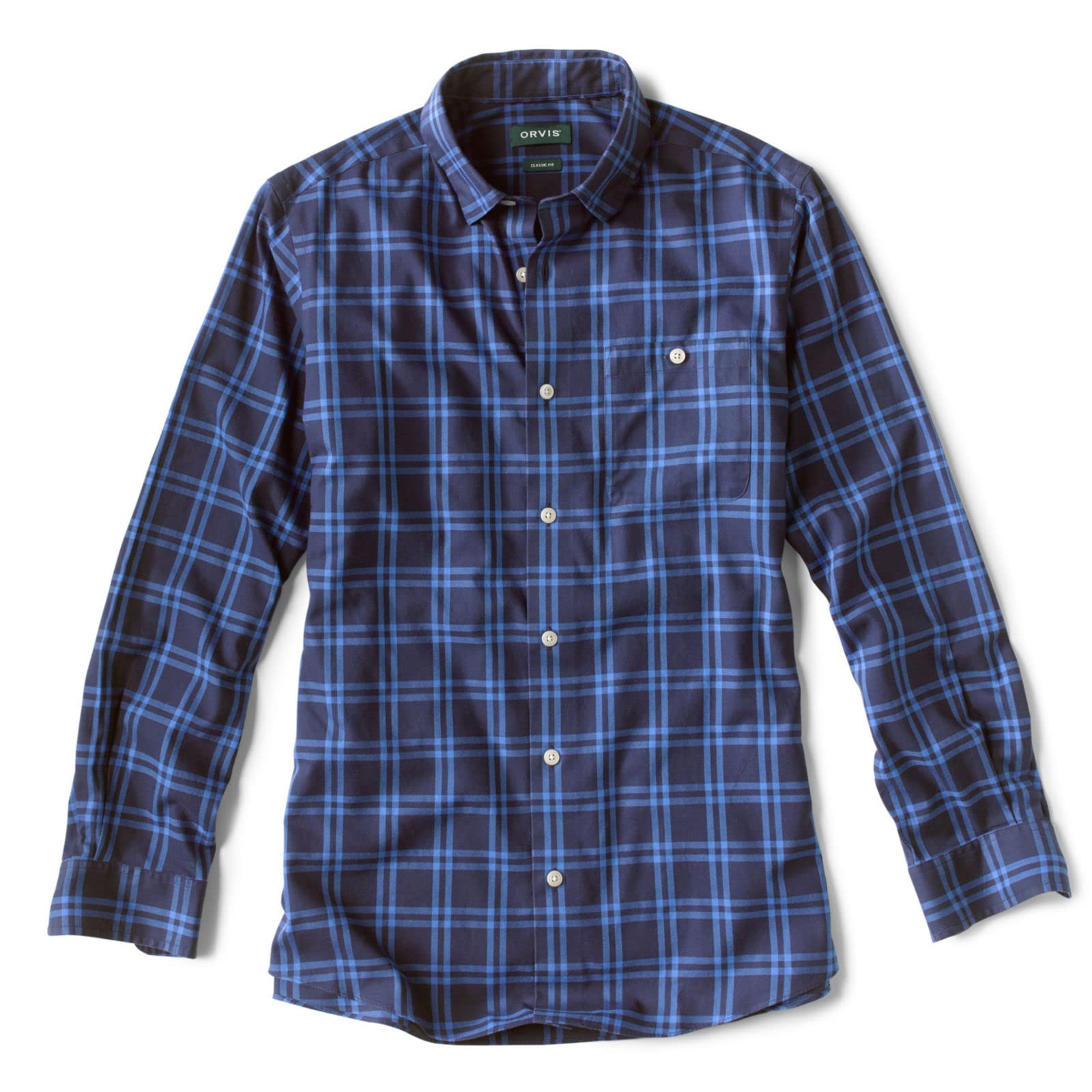 Orvis Men's Hidden Button-Down Performance Long-Sleeve Shirt - Breathable Quick-Dry Fishing & Outdoor Shirt for Hiking, Camping & Casual Wear