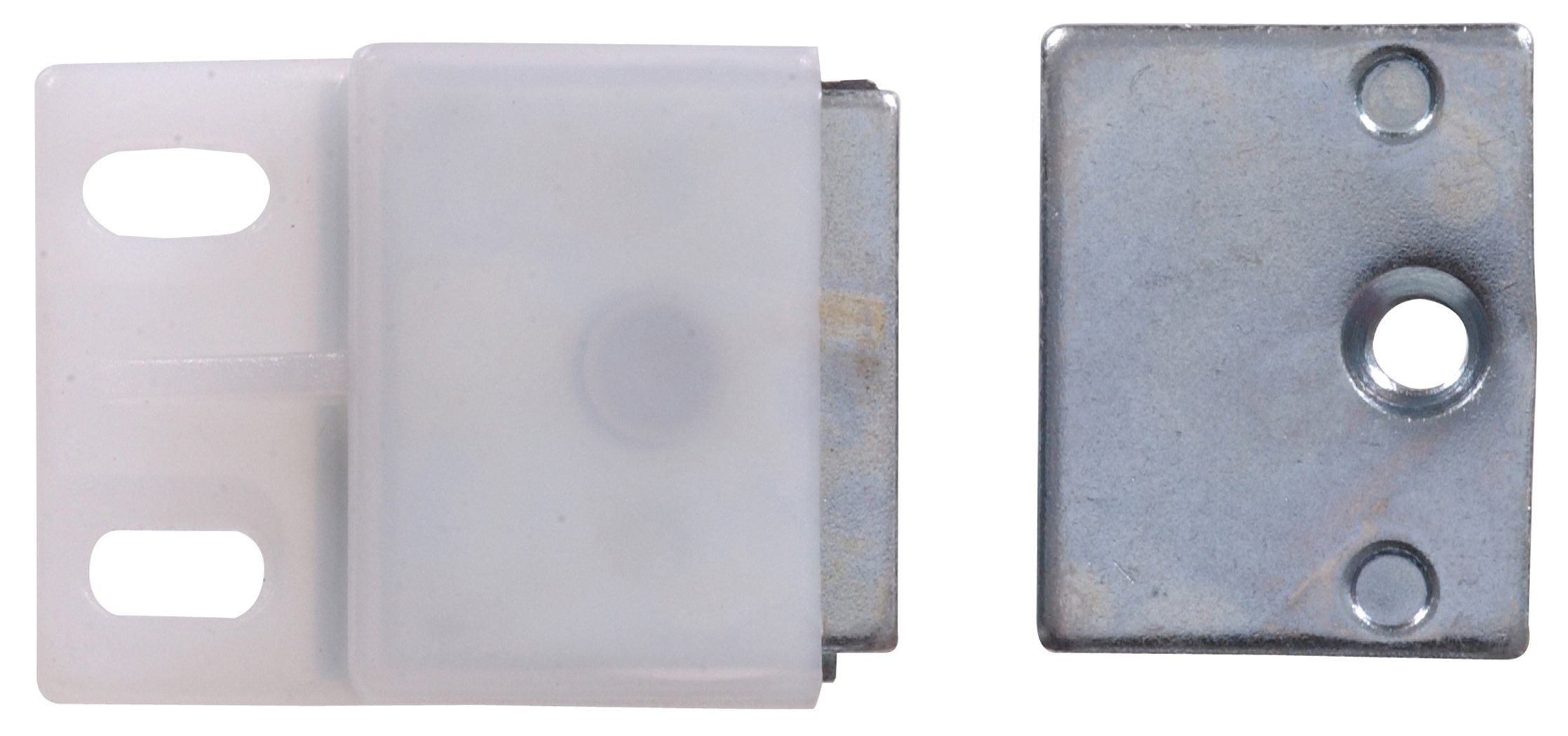 592530 White Cabinet Catch 1-Pack - Secure Cabinet Doors & Drawers for Kitchen, Bathroom & Furniture