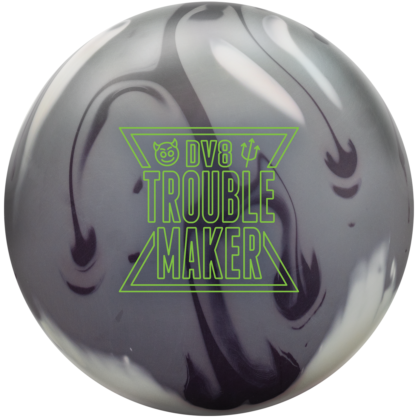 DV8 Trouble Maker Solid Bowling Ball - High Performance Reactive Resin for Strikes & Spares | Perfect for League Play & Tournament Bowlers