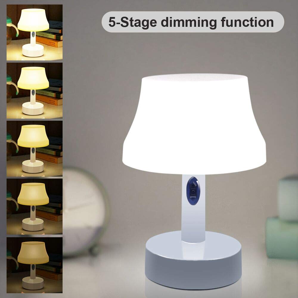 ZEEFO LED Night Light - Portable, Battery-Powered Nursery Lamp with Remote Control, Dimmable & Timer Function - Perfect for Bedroom, Living Room, Kids Room & Nighttime Feeding