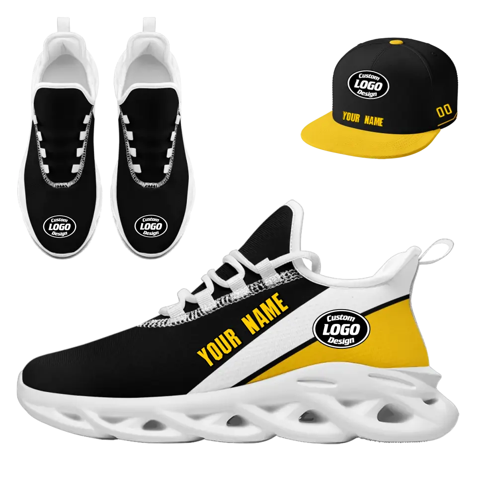 Custom Maxsoul Sneaker & Hat Combo Set - Personalized Athletic Shoes & Apparel for Gifts, Brand Promotions, Fan Festivals & Special Events - Perfect for Sports Enthusiasts & Corporate Giveaways