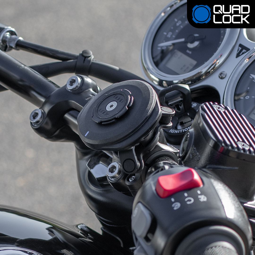 Wireless Charging Phone Mount for Motorcycles - Fast Qi Charger for iPhone & Android - Perfect for Commuting, Touring & Adventure Riding