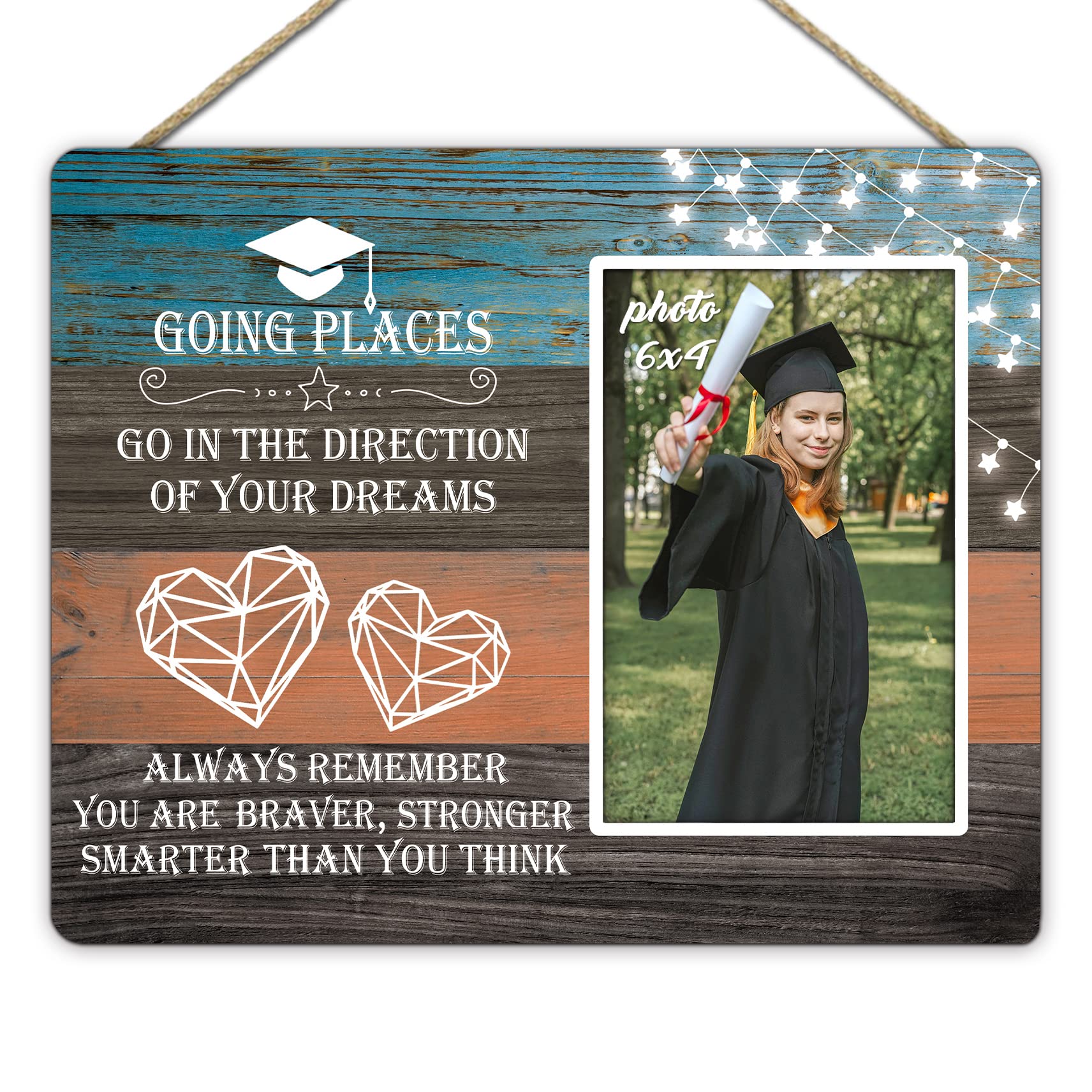 KU-DaYi Graduation Picture Frame - Elegant 4x6 Photo Frame for High School & College Graduation Gifts - Perfect for Displaying Graduation Memories in Dorm Rooms or Office Desks