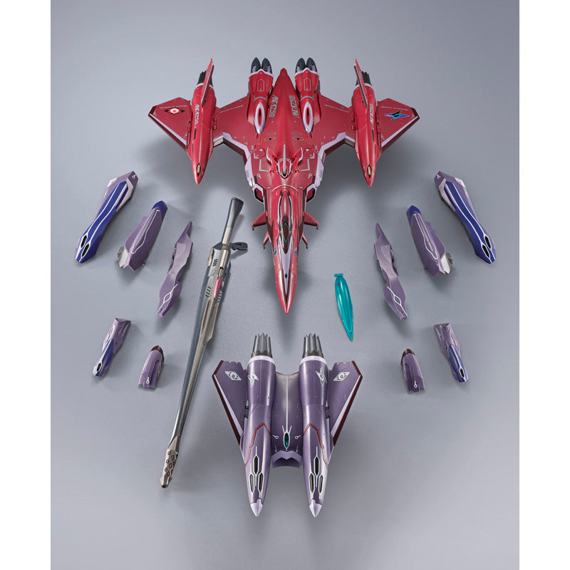 Bandai DX Chogokin Macross Frontier VF-27ySP Super Lucifer Valkyrie (Brera Sterne Use) Revival Ver. Action Figure - Collectible Anime Robot Model for Display & Play