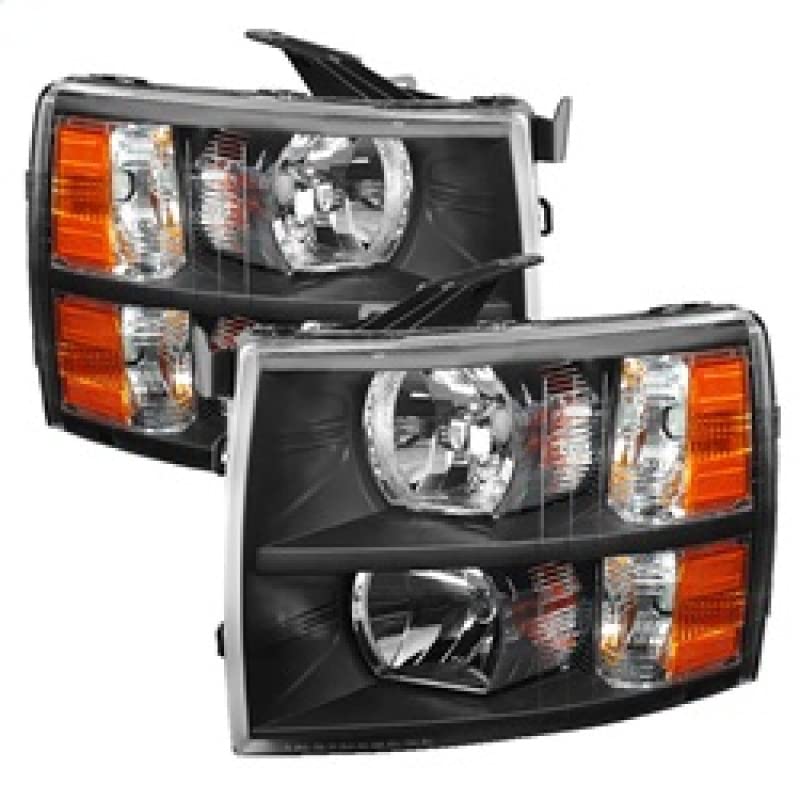 xTune Auto 5076991 Crystal Headlights - Black/Clear LED Headlights for Cars, Trucks & SUVs - High Performance Replacement Headlights for Night Driving & Off-Road Adventures