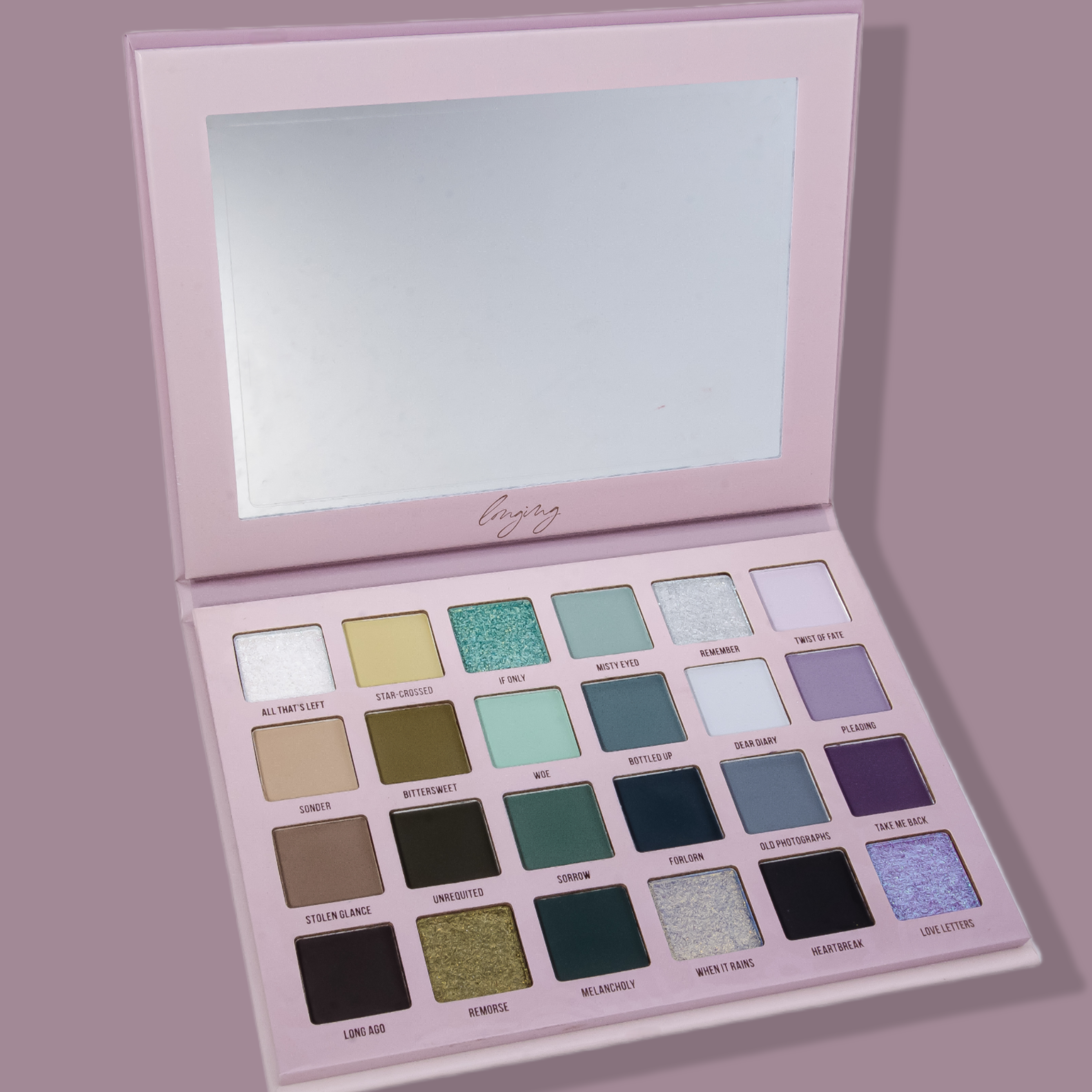 Longing Eyeshadow Palette - 12 Highly Pigmented Matte & Shimmer Shades for Day & Night Makeup Looks | Vegan & Cruelty-Free | Perfect for Parties, Weddings & Everyday Glam