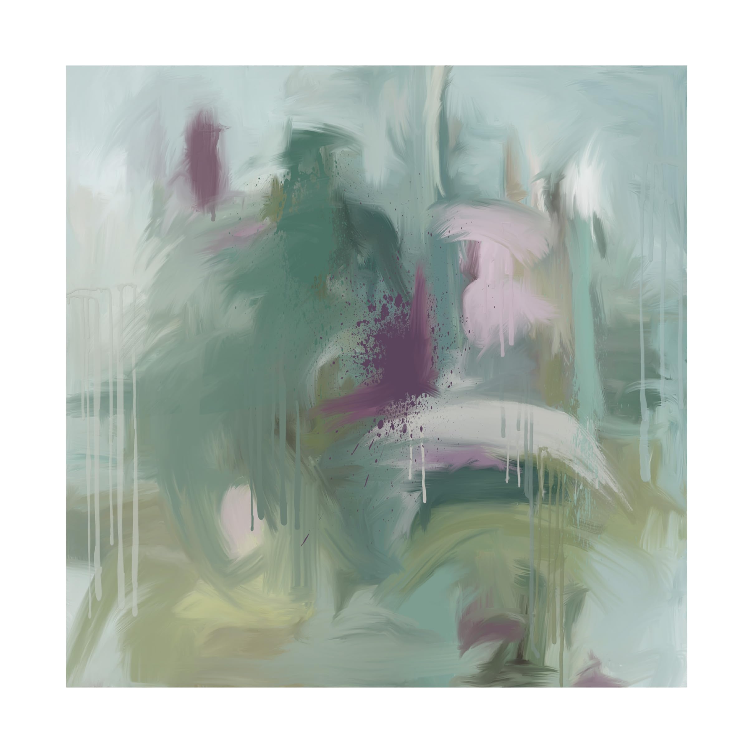 Trademark Fine Art 'Blockade' Canvas Wall Art Print - Modern Abstract Painting for Living Room & Office Decor | Ready to Hang Home & Workspace Decoration