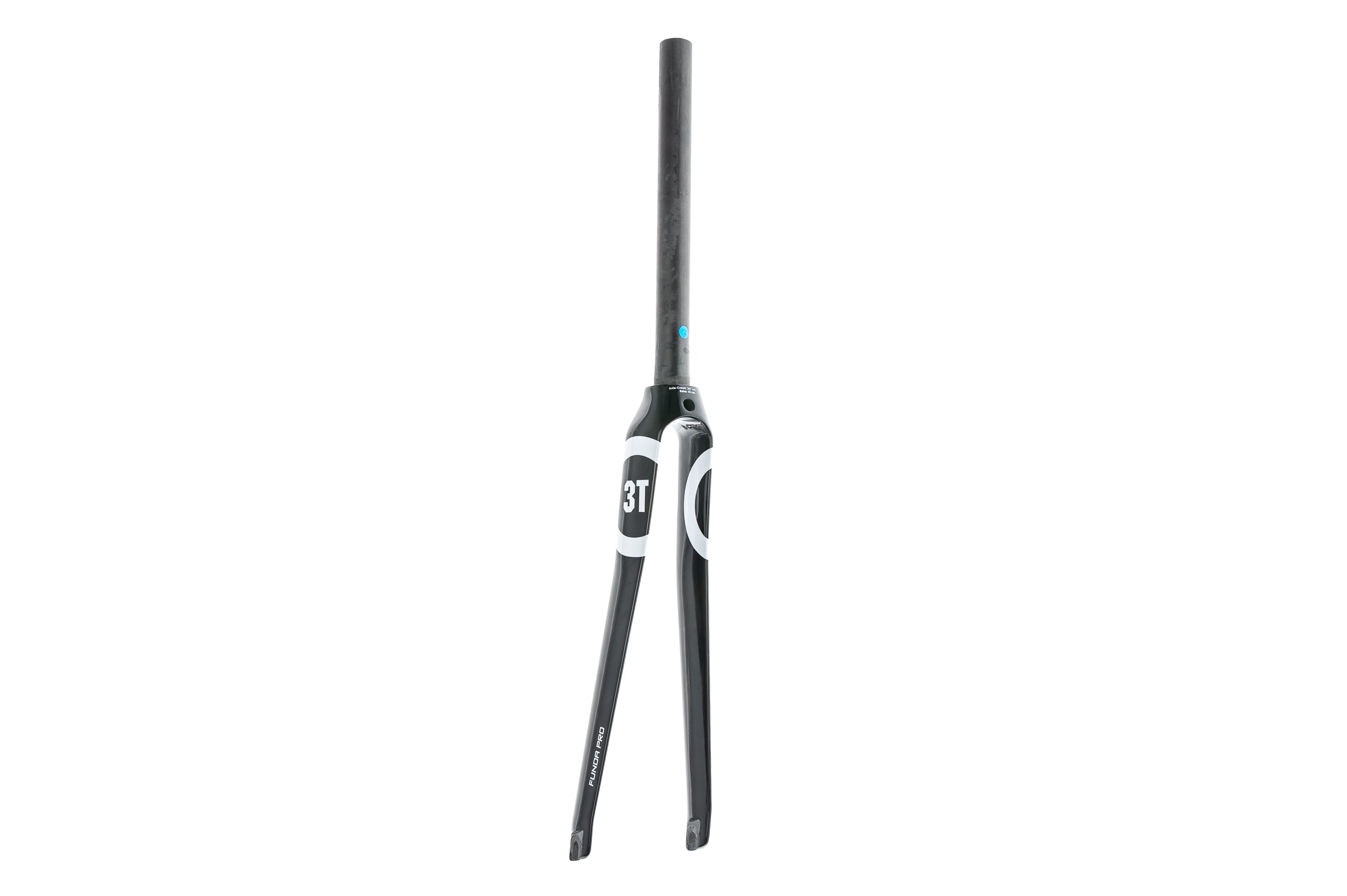 3T Funda Pro Road Bike Fork - 700c Carbon Fiber Fork with 9x100mm QR & 1 1/8