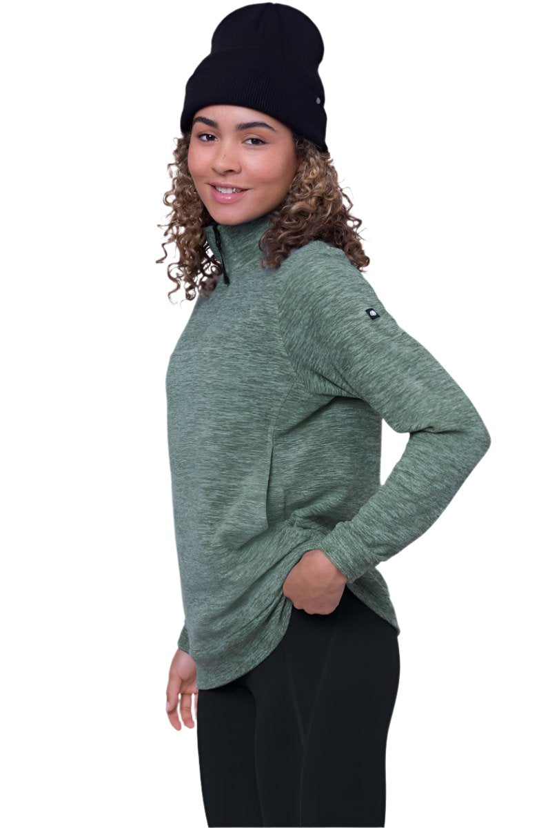 686 Women's Quarter Zip Fleece Jacket 2024 - Soft Warm Pullover for Hiking, Camping & Outdoor Activities | Winter Layering & Casual Wear