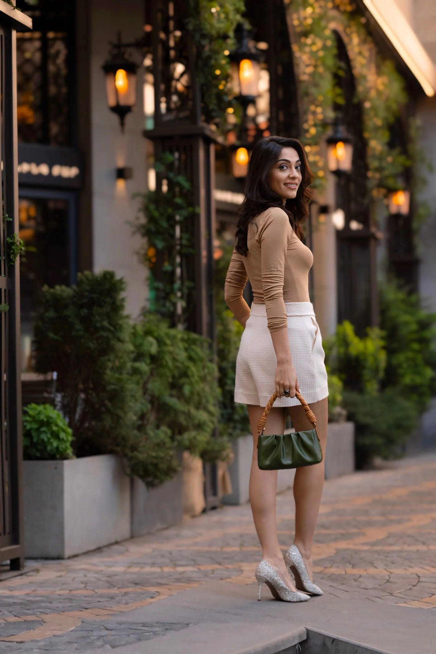 Melody Mini Cactus Leather Crossbody Bag for Women | Eco-Friendly Vegan Purse | Green Handbag for Casual Outings, Date Nights & Travel Accessories