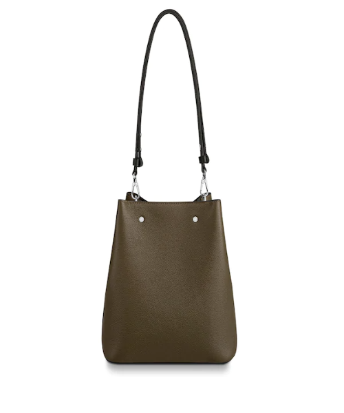 Louis Vuitton LockMe Bucket Bag - Laurier Toffee & Black Leather Handbag for Women | Perfect for Work, Travel & Everyday Use