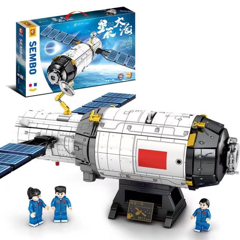 Sembo 203303 Manned Space Test Platform Building Blocks Set - STEM Educational Toy for Kids & Adults - Perfect for Space Exploration Enthusiasts & Science Classroom Activities